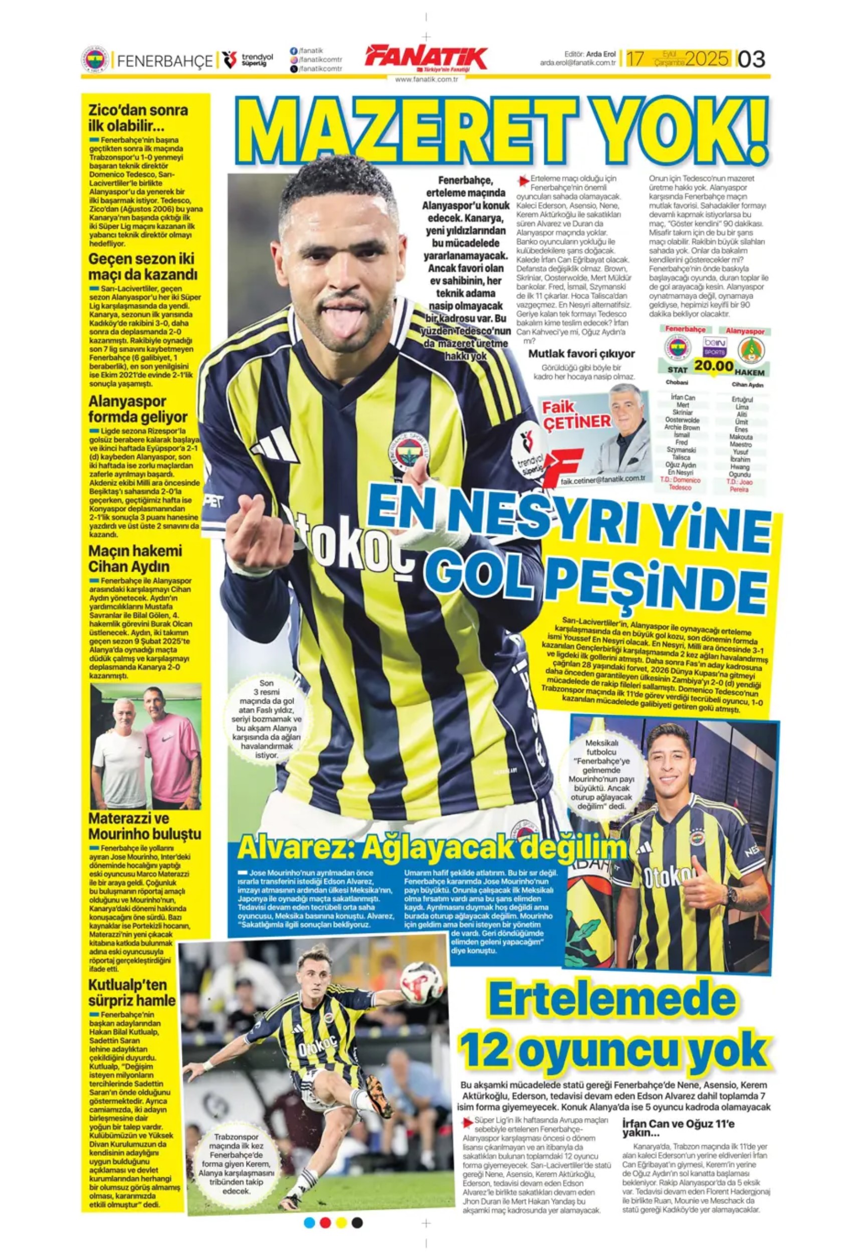 Sporda günün manşetleri... Fenerbahçe'de başkanlık seçimi heyecanı! Aday sayısı düştü