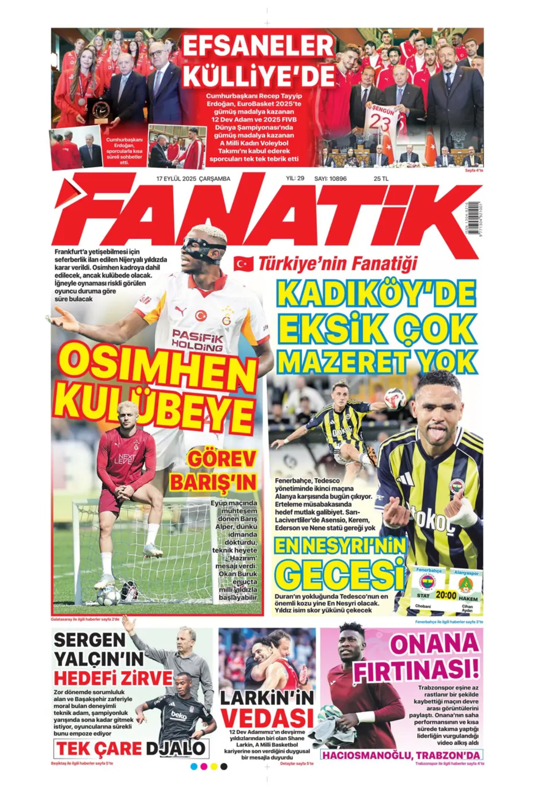 Sporda günün manşetleri... Fenerbahçe'de başkanlık seçimi heyecanı! Aday sayısı düştü