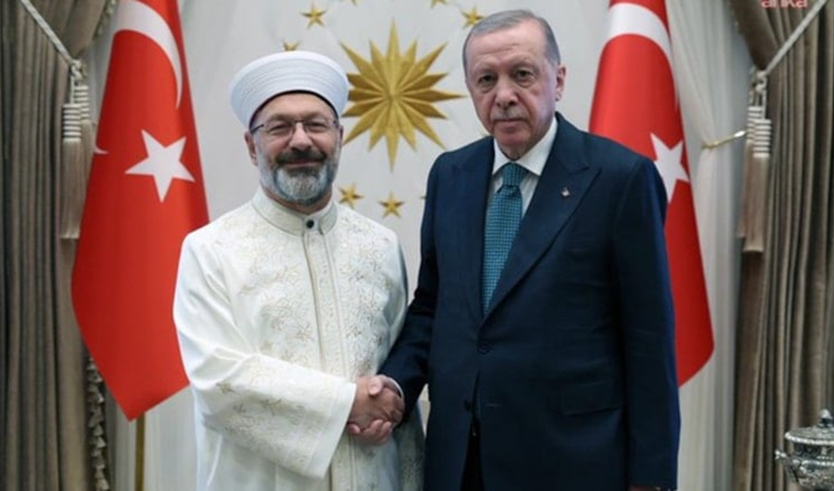 Görevi devreden Ali Erbaş'tan Saray'a ziyaret