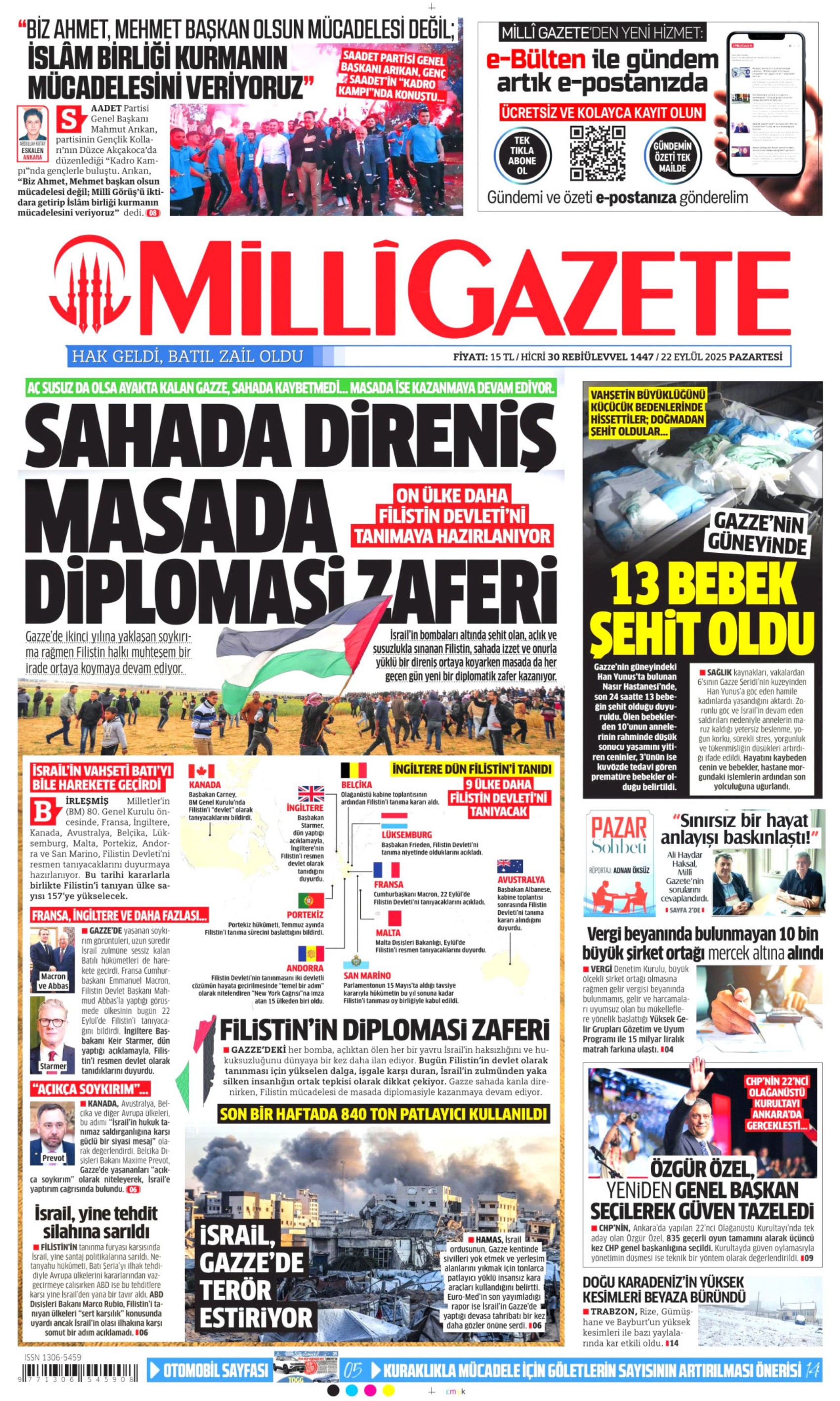 Gazeteler CHP'nin 22. Olağanüstü Kurultayı'nı nasıl gördü?
