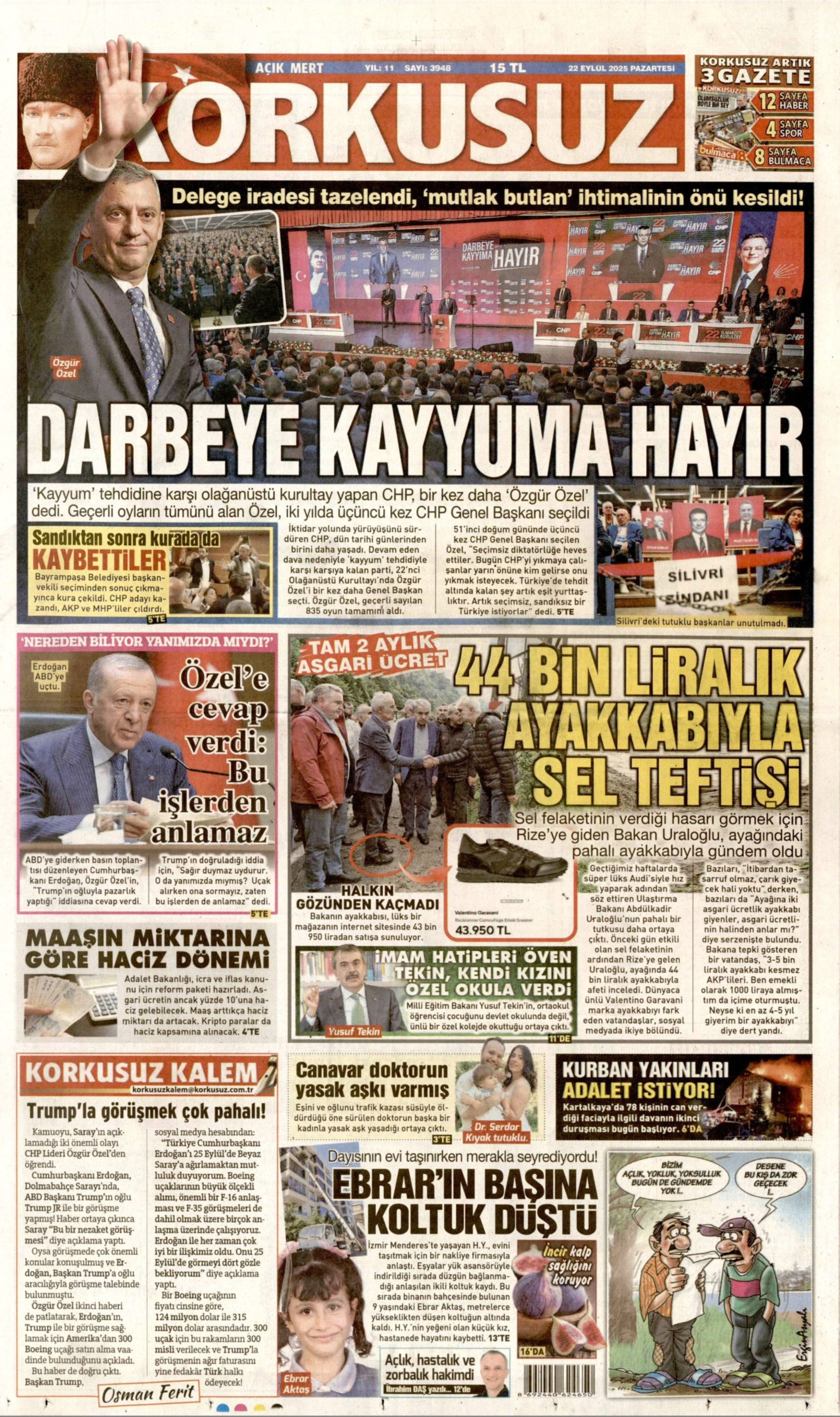 Gazeteler CHP'nin 22. Olağanüstü Kurultayı'nı nasıl gördü?