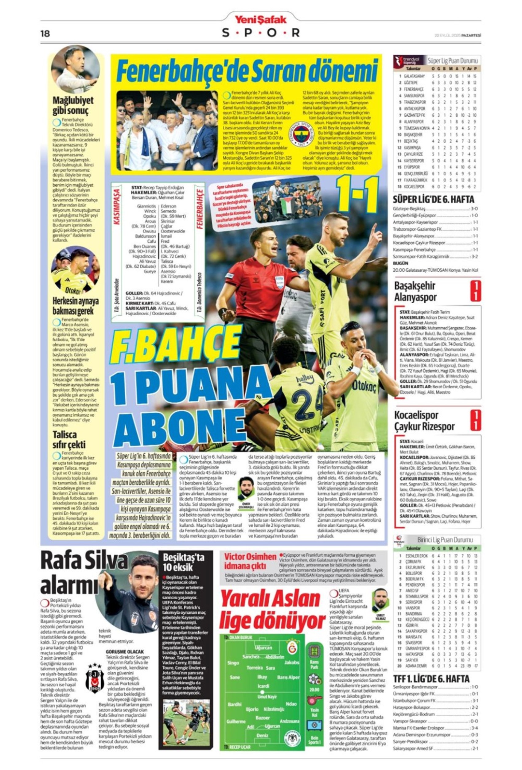 Sporda günün manşetleri... Fenerbahçe'de 7 yıllık Ali Koç dönemi bitti! 'Yeni başkan Saran, takım yine hüsran!'