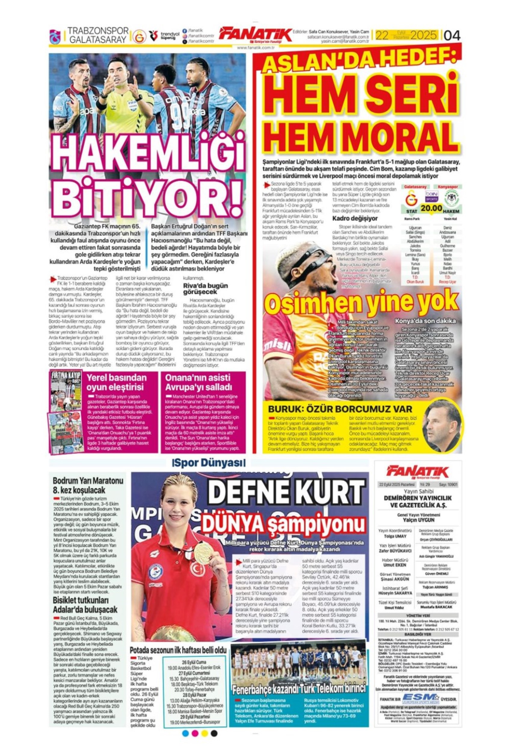 Sporda günün manşetleri... Fenerbahçe'de 7 yıllık Ali Koç dönemi bitti! 'Yeni başkan Saran, takım yine hüsran!'