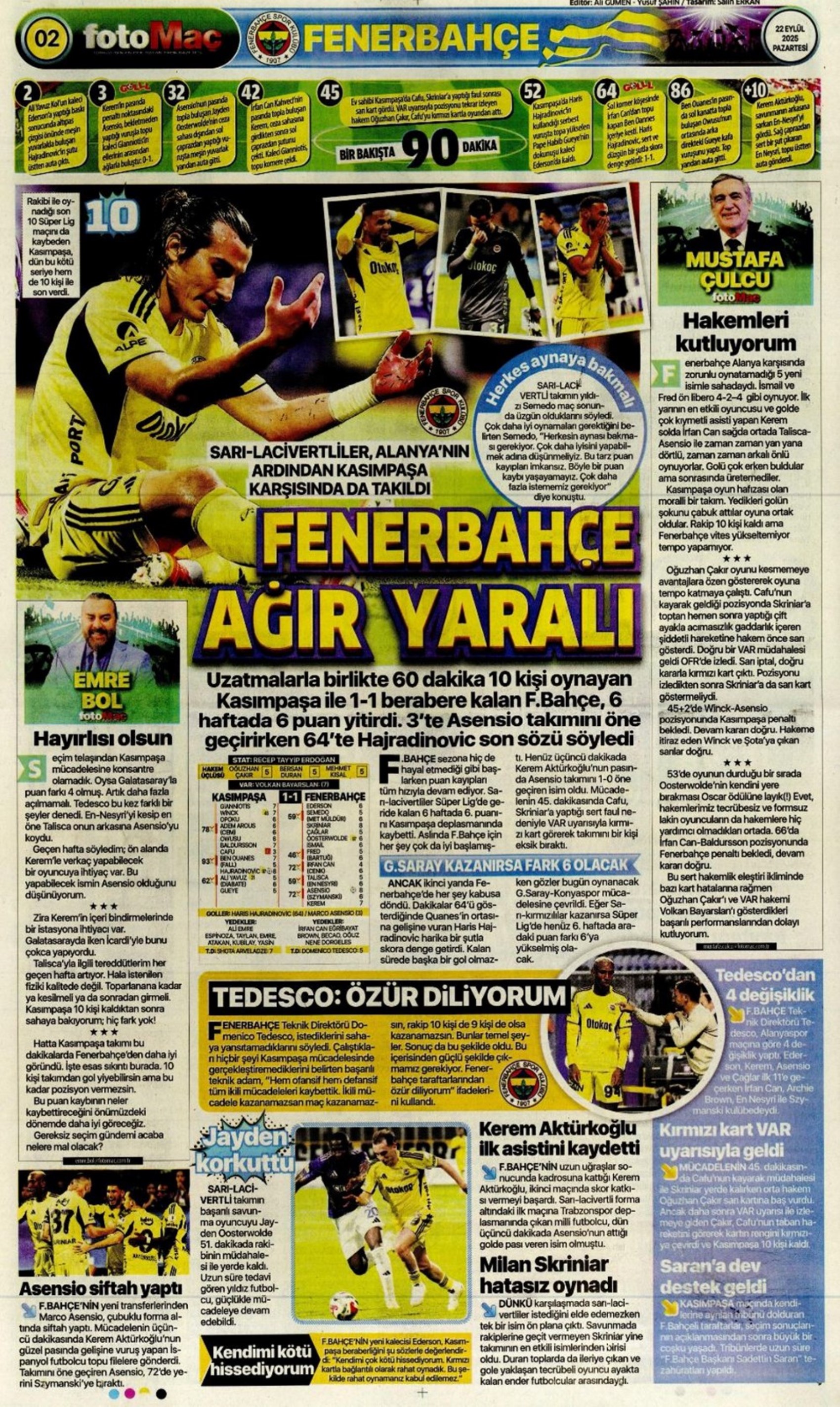 Sporda günün manşetleri... Fenerbahçe'de 7 yıllık Ali Koç dönemi bitti! 'Yeni başkan Saran, takım yine hüsran!'