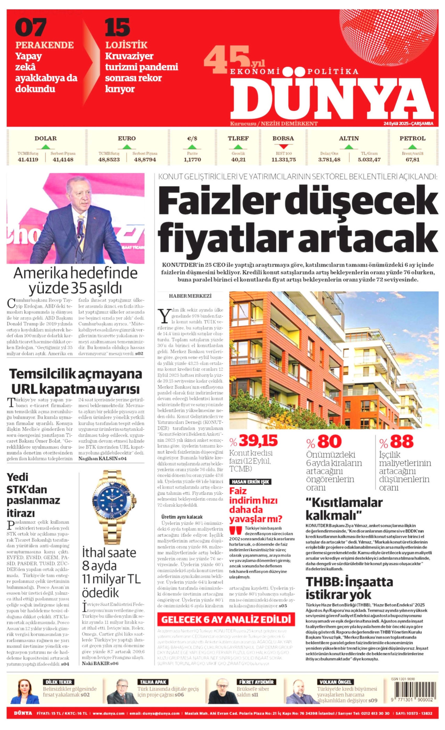 24 Eylül 2025 gazete manşetleri: Gazeteler, ABB'ye yönelik konser operasyonunu nasıl gördü?