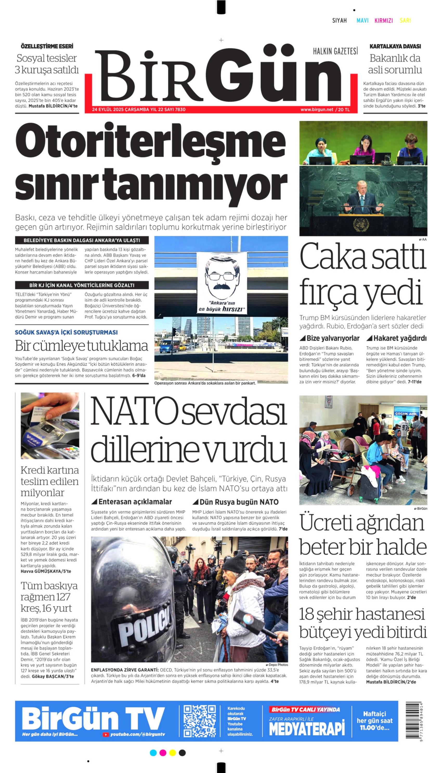 24 Eylül 2025 gazete manşetleri: Gazeteler, ABB'ye yönelik konser operasyonunu nasıl gördü?