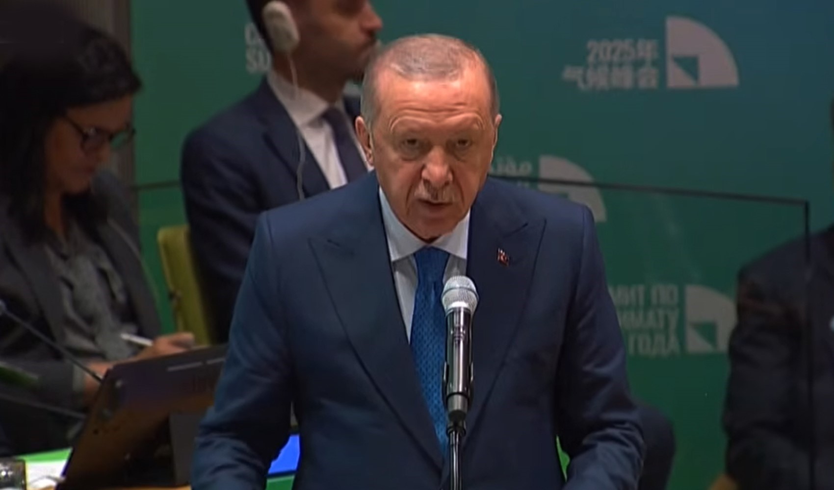 Cumhurbaşkanı Erdoğan, BM İklim Zirvesi'nde konuştu: Öncelik veriyoruz