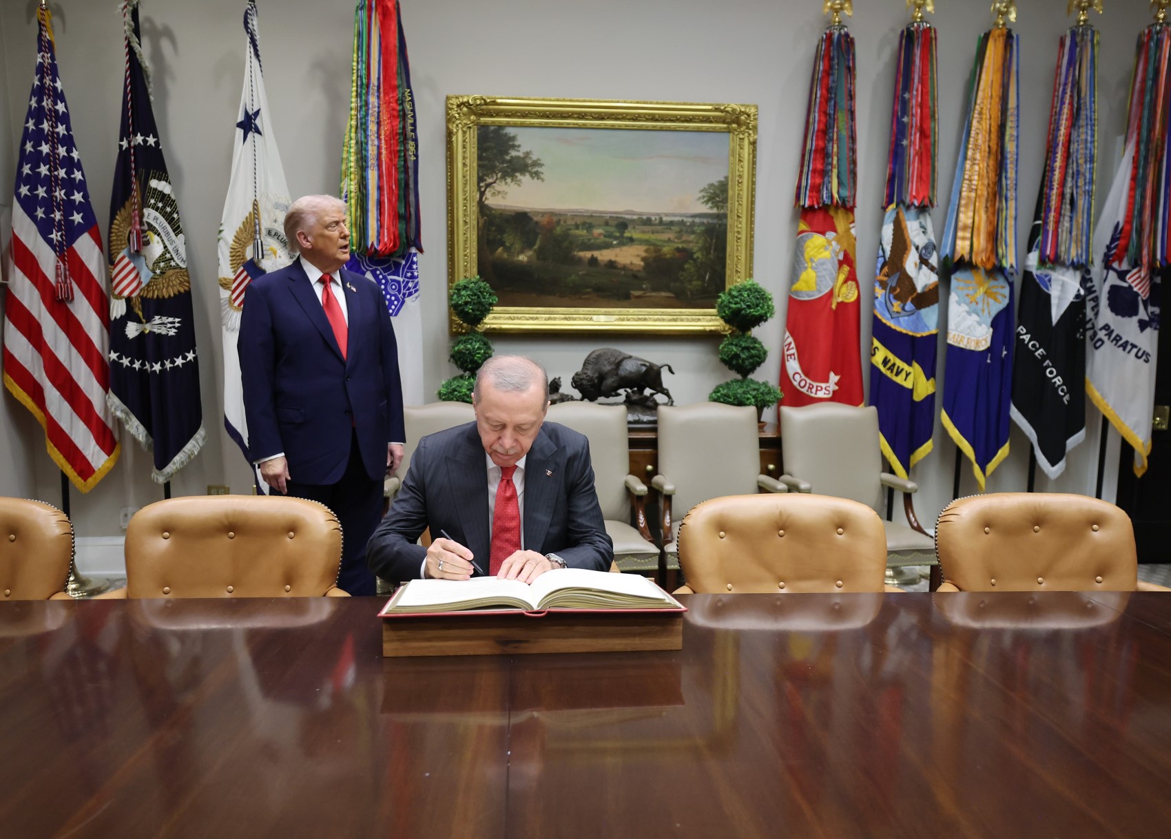 Erdoğan ve Trump'ın Beyaz Saray görüşmesi sona erdi