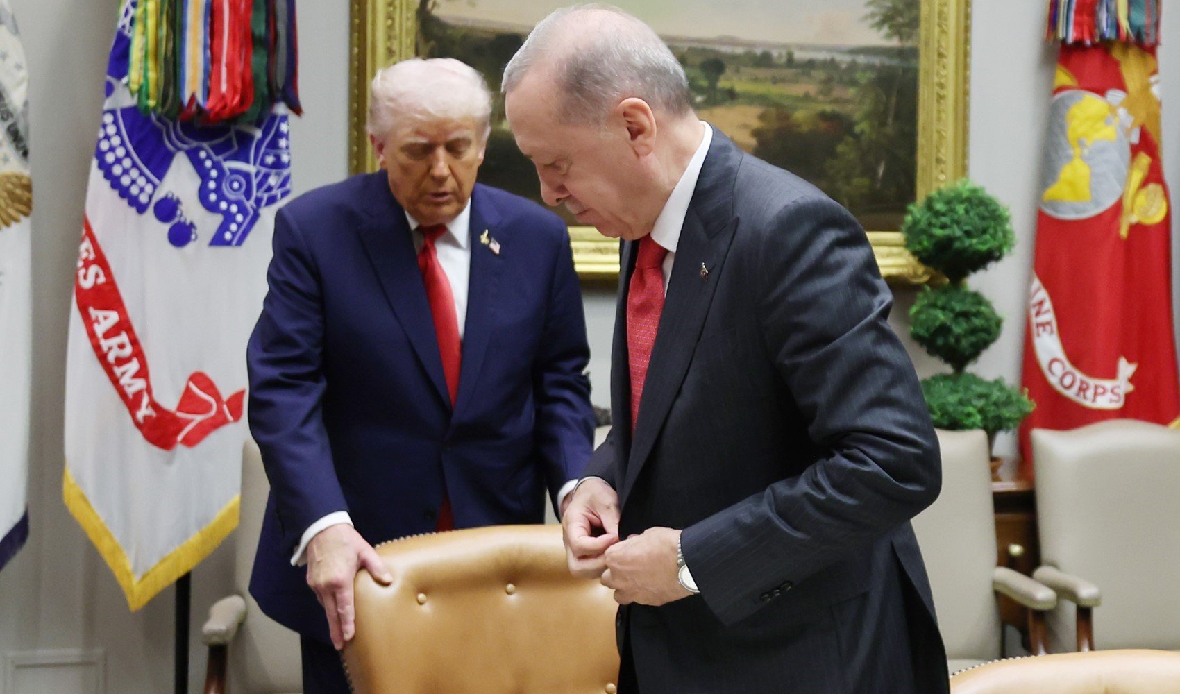 Erdoğan ve Trump'ın Beyaz Saray görüşmesi sona erdi