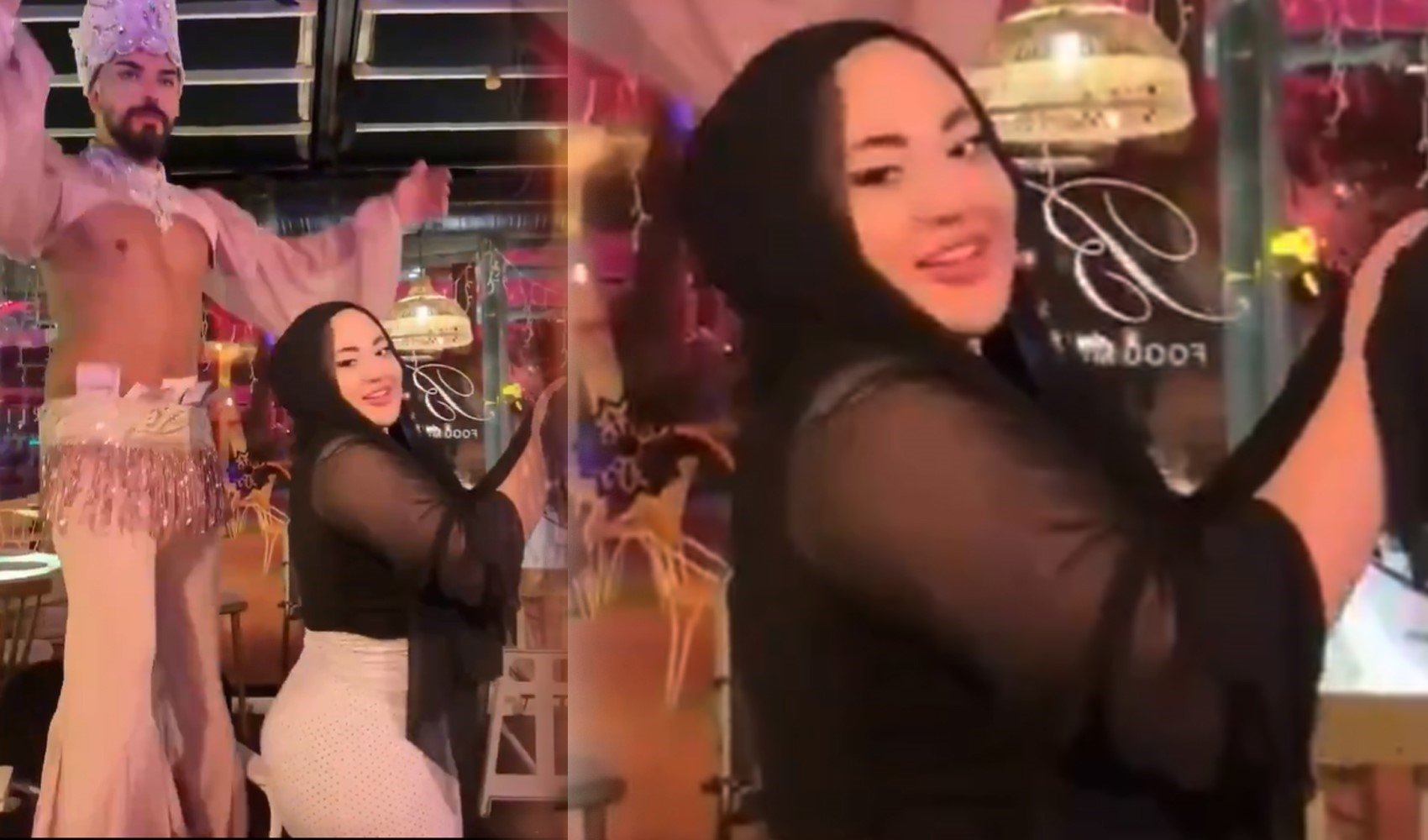 Zenneyle yaptığı dansın görüntüleri sosyal medyada yayılmıştı: Başörtülü kadın tutuklandı