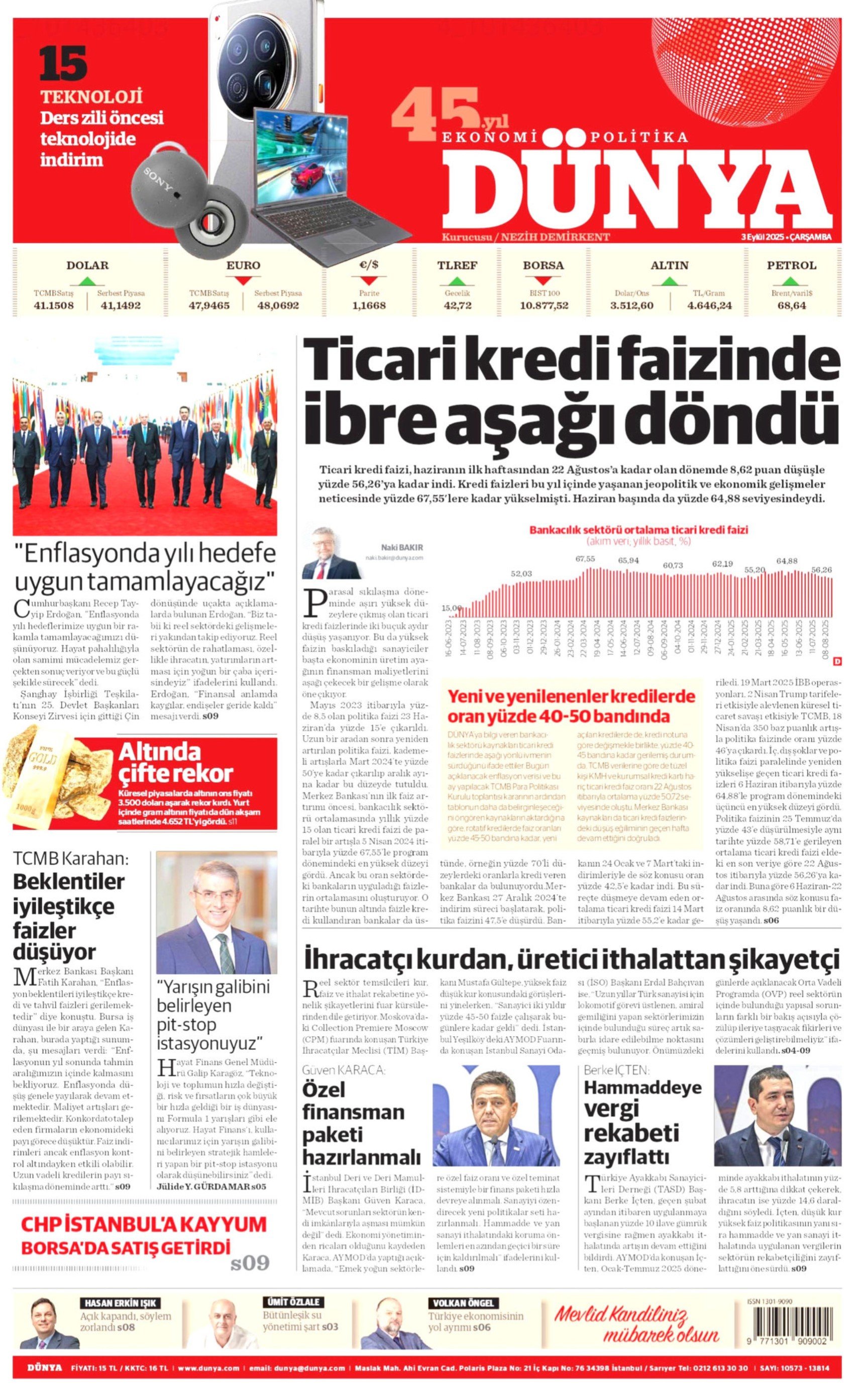 3 Eylül 2025 gazete manşetleri: Gazeteler, CHP İstanbul'a kayyum atanmasını nasıl gördü?