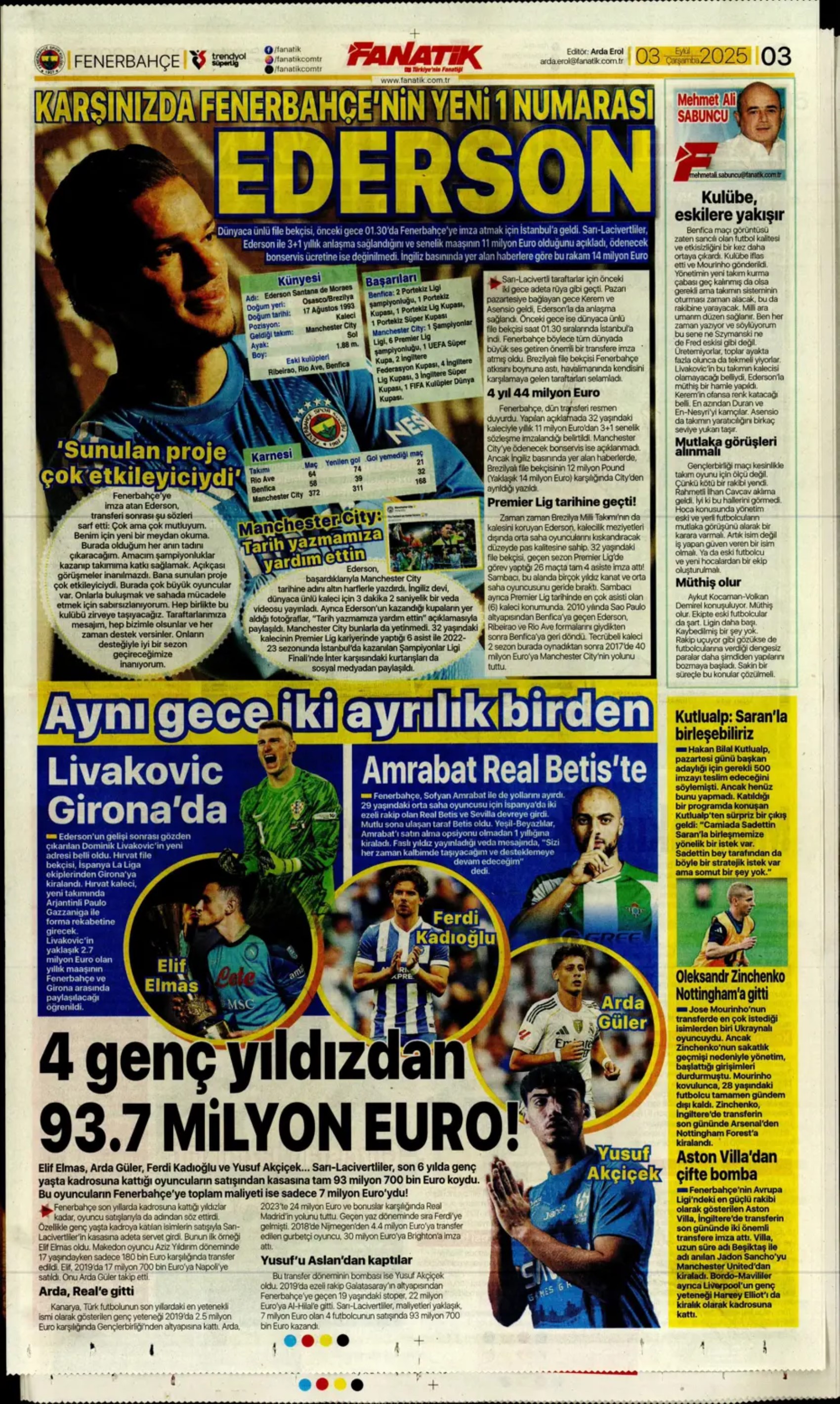 Sporda günün manşetleri... Fenerbahçe'de hoca adayları sil baştan: Yeni bir isim daha eklendi