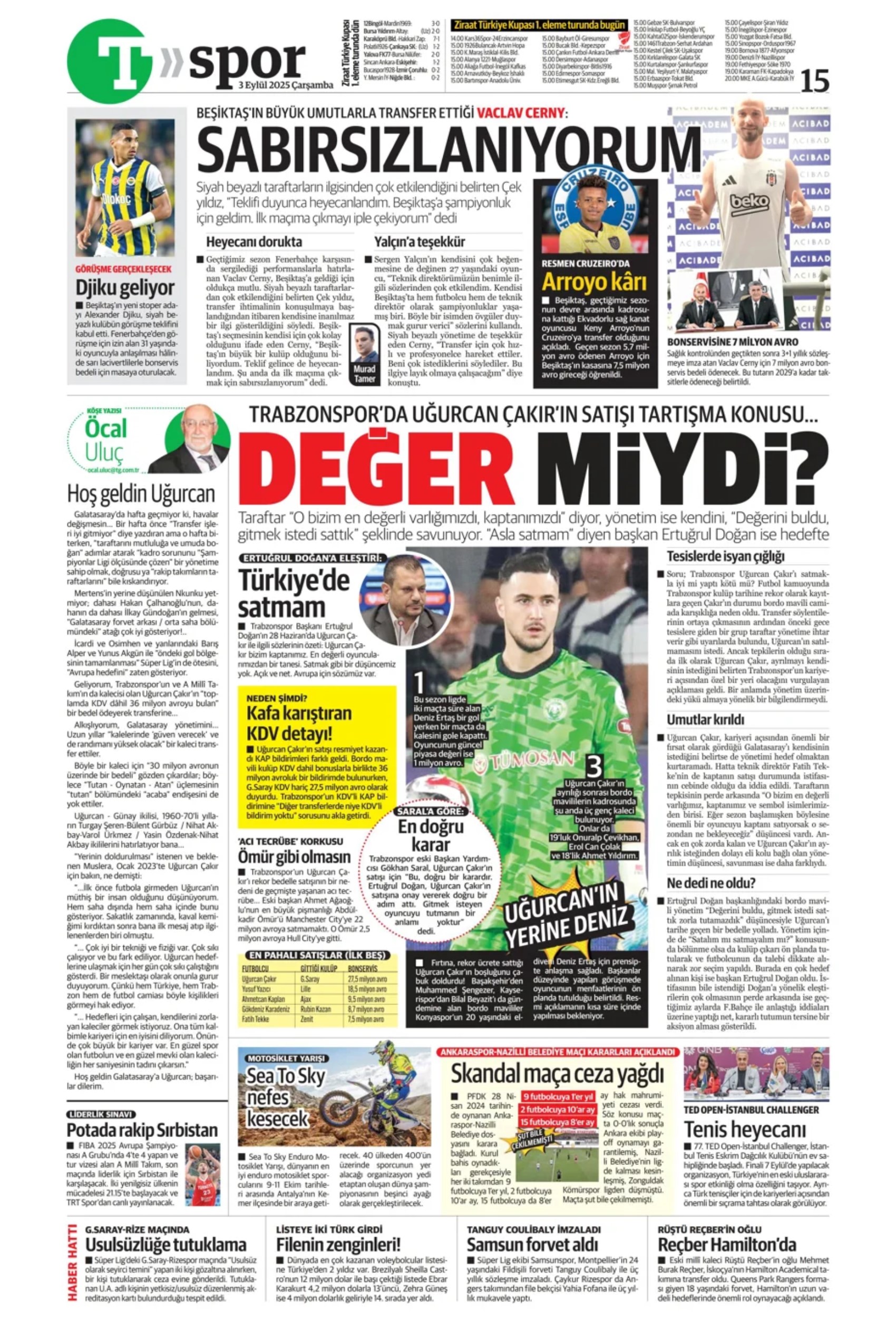 Sporda günün manşetleri... Fenerbahçe'de hoca adayları sil baştan: Yeni bir isim daha eklendi