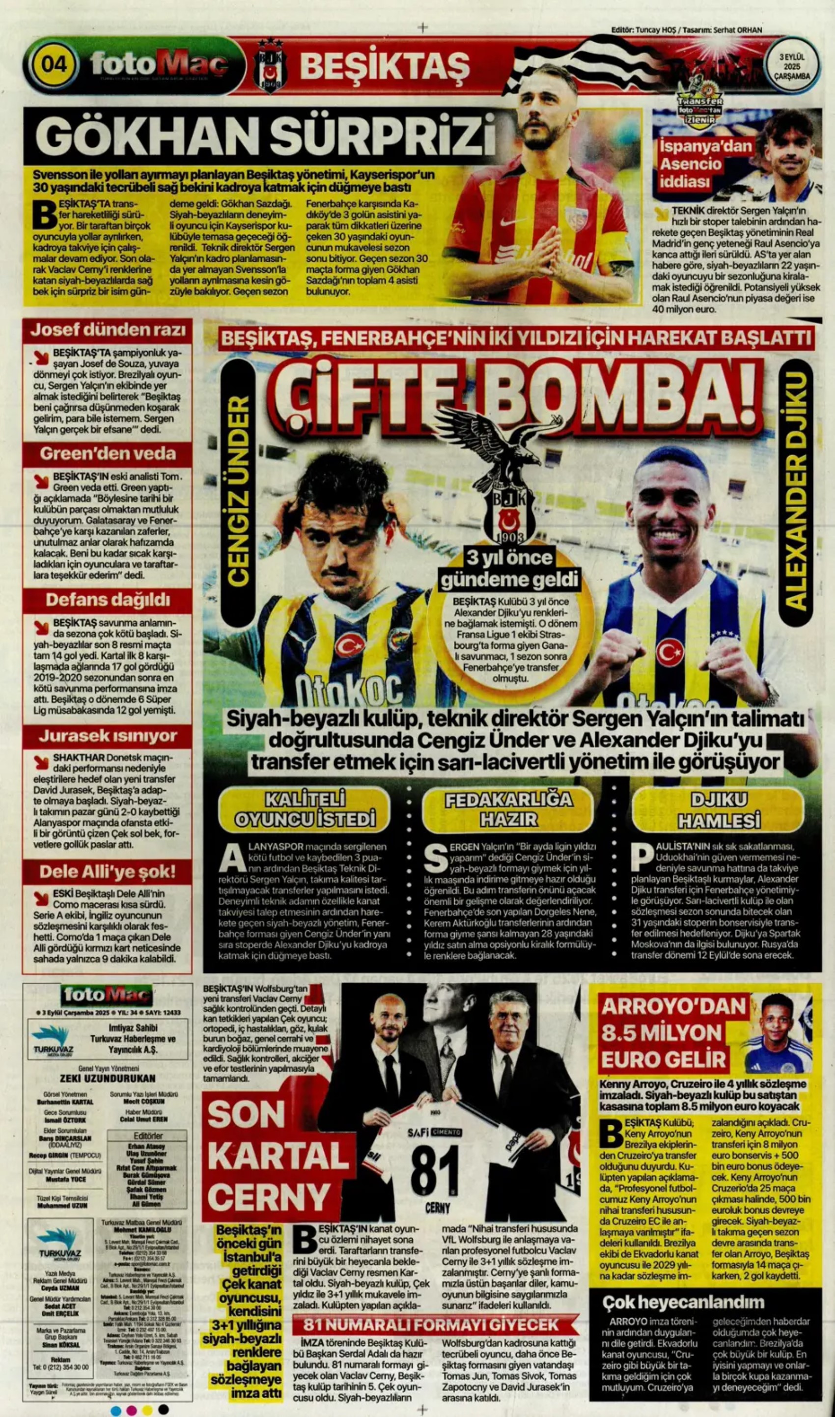 Sporda günün manşetleri... Fenerbahçe'de hoca adayları sil baştan: Yeni bir isim daha eklendi
