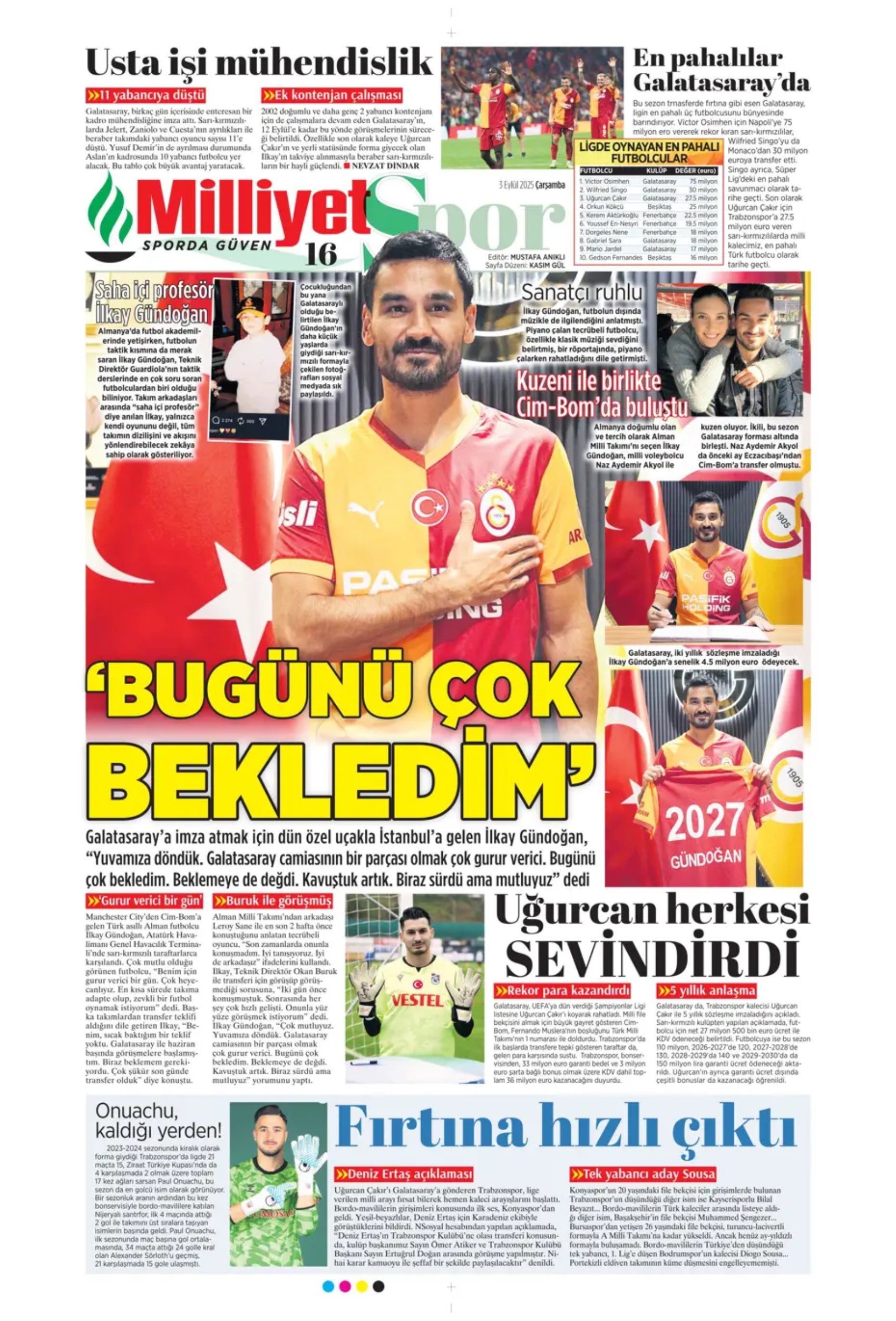 Sporda günün manşetleri... Fenerbahçe'de hoca adayları sil baştan: Yeni bir isim daha eklendi