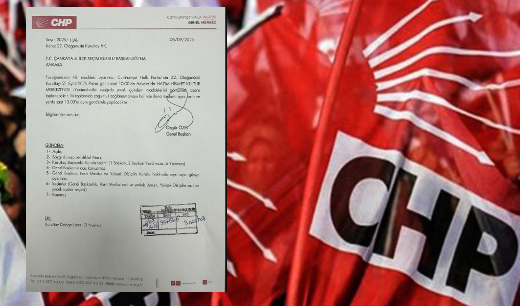 CHP Olağanüstü Kurultay'a gidiyor