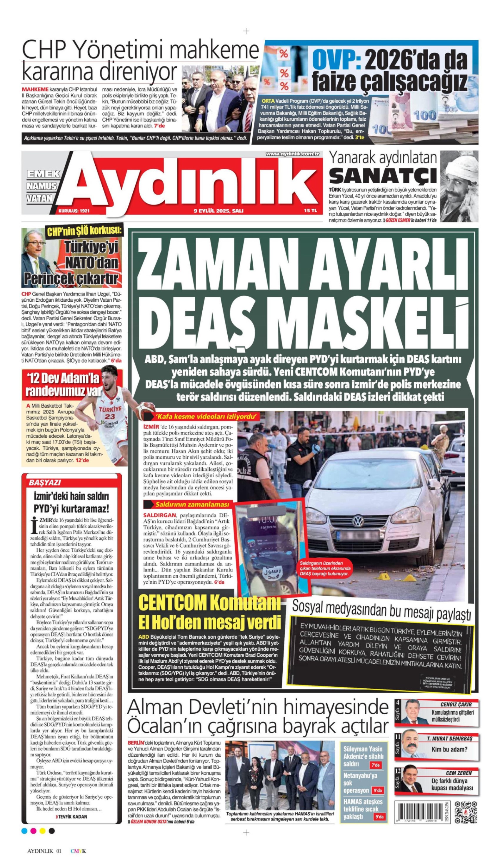 Gazeteler Gürsel Tekin'in polisle CHP binasına girişini nasıl gördü?