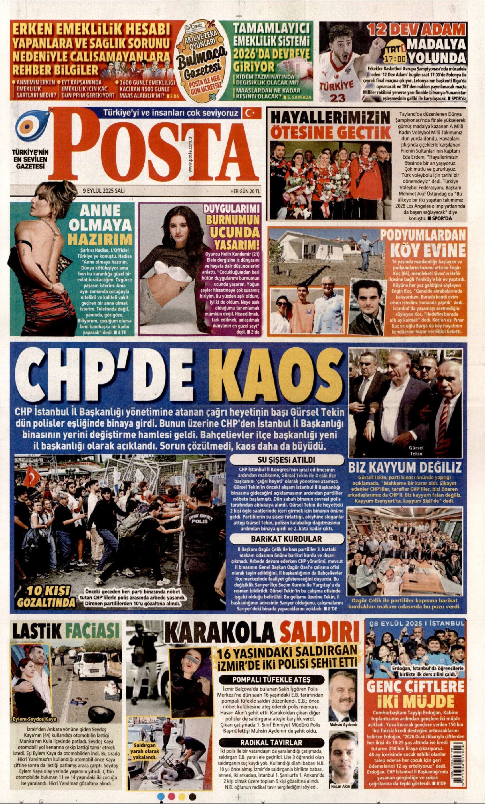 Gazeteler Gürsel Tekin'in polisle CHP binasına girişini nasıl gördü?