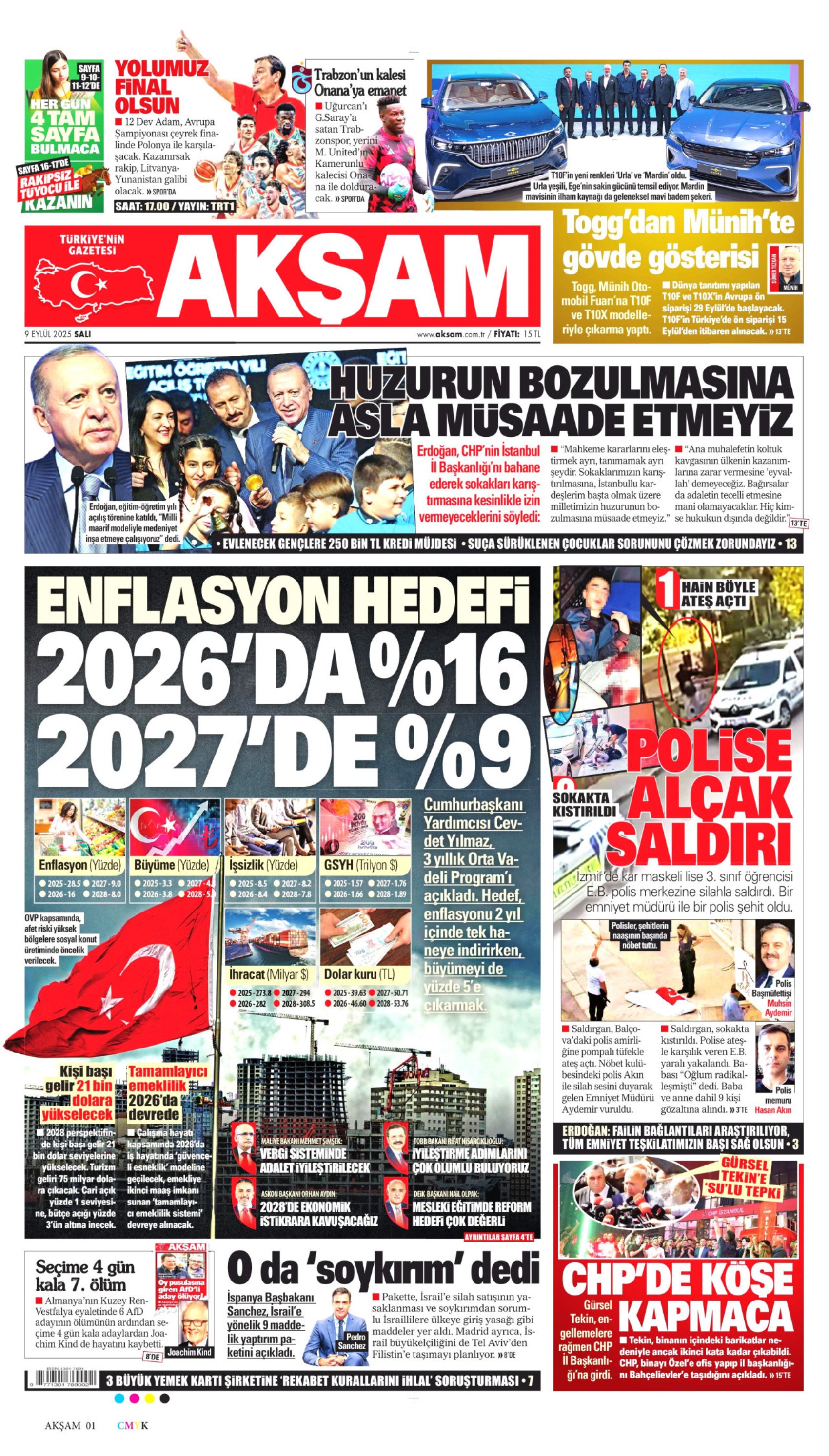 Gazeteler Gürsel Tekin'in polisle CHP binasına girişini nasıl gördü?