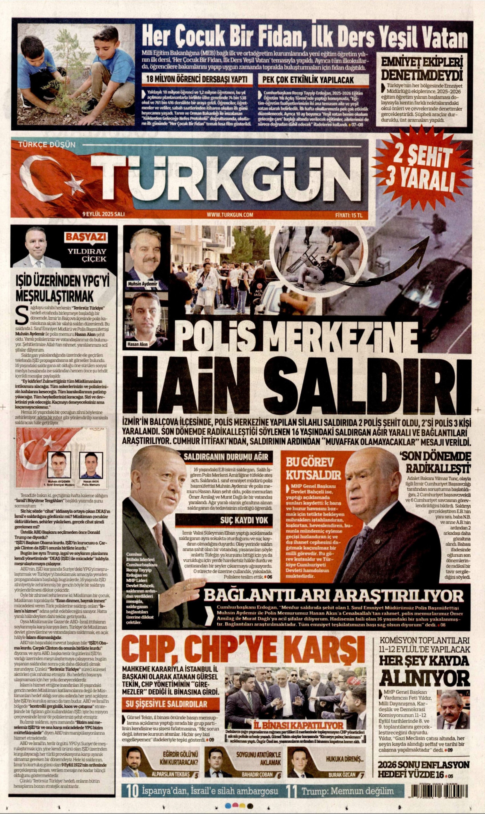 Gazeteler Gürsel Tekin'in polisle CHP binasına girişini nasıl gördü?