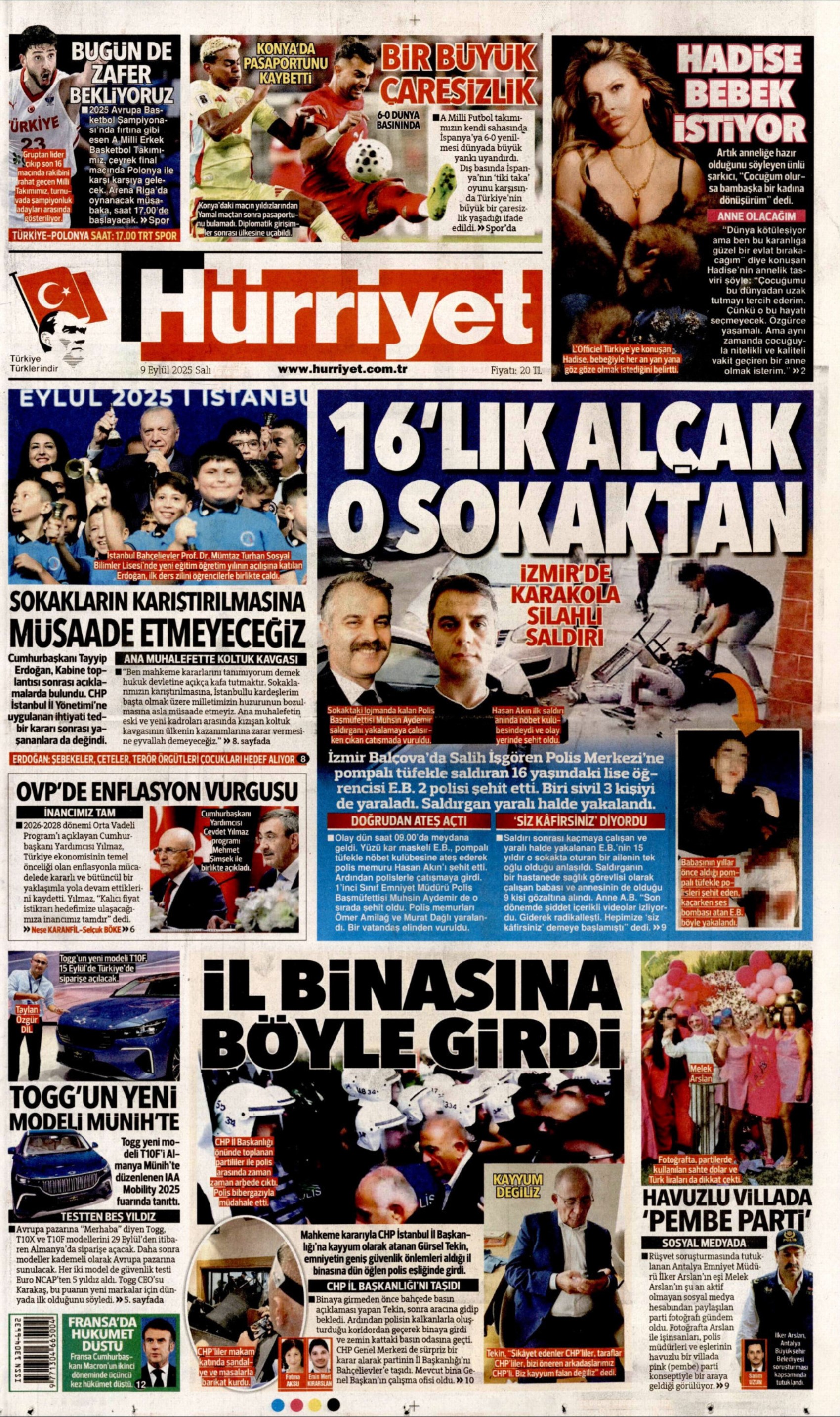 Gazeteler Gürsel Tekin'in polisle CHP binasına girişini nasıl gördü?