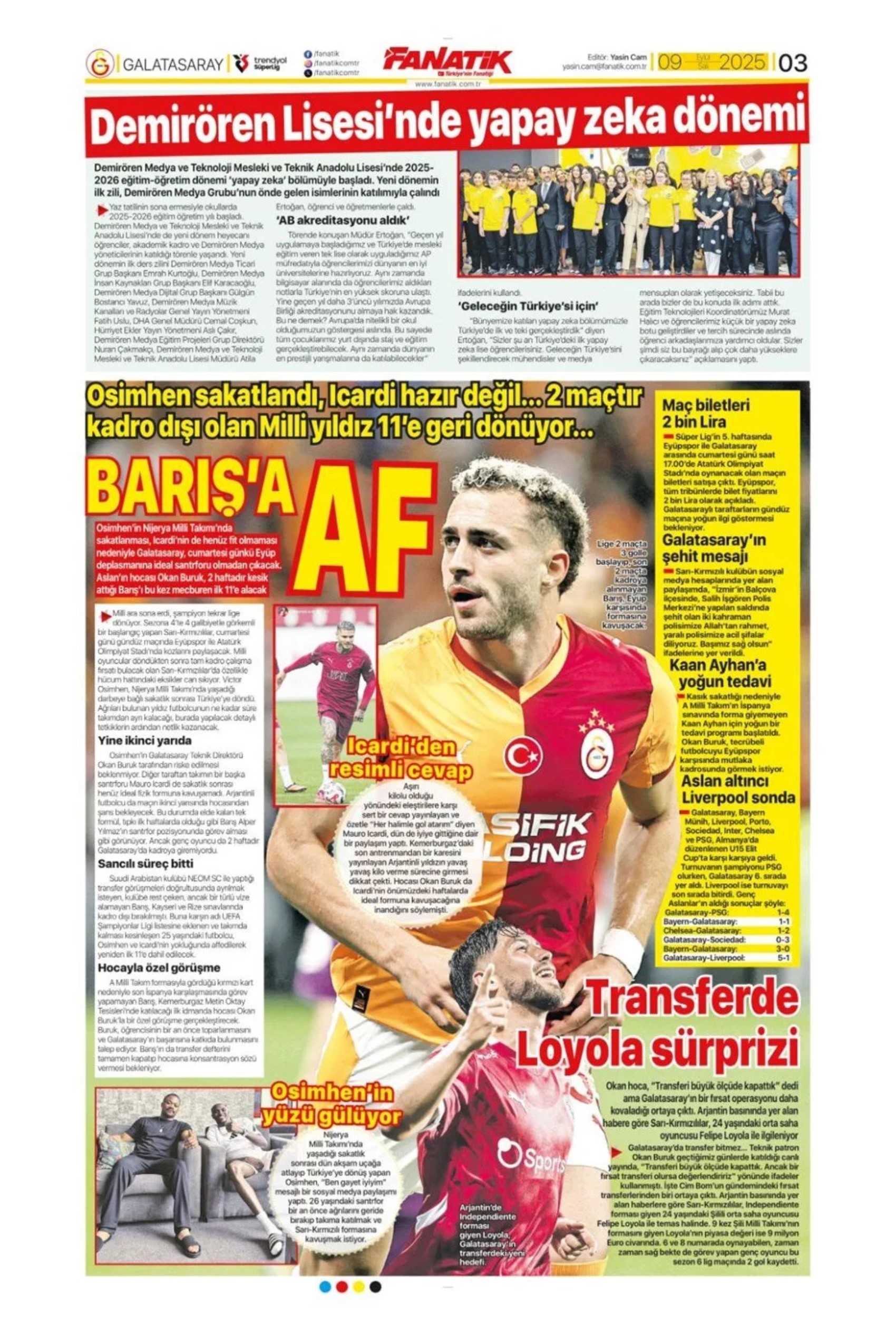 Sporda günün manşetleri... Fenerbahçe'de teknik direktör düğümü çözülüyor