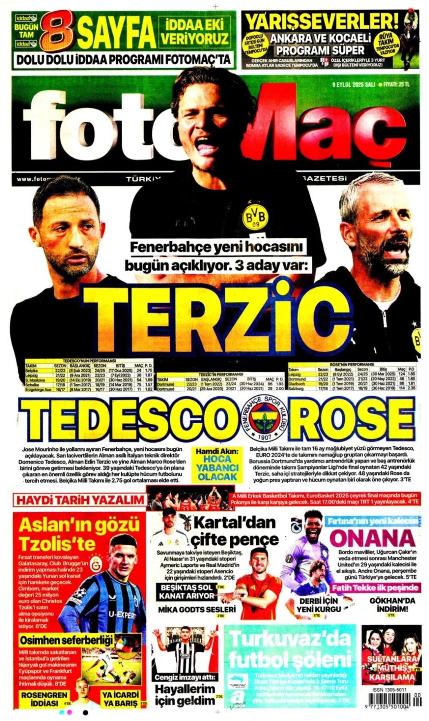 Sporda günün manşetleri... Fenerbahçe'de teknik direktör düğümü çözülüyor