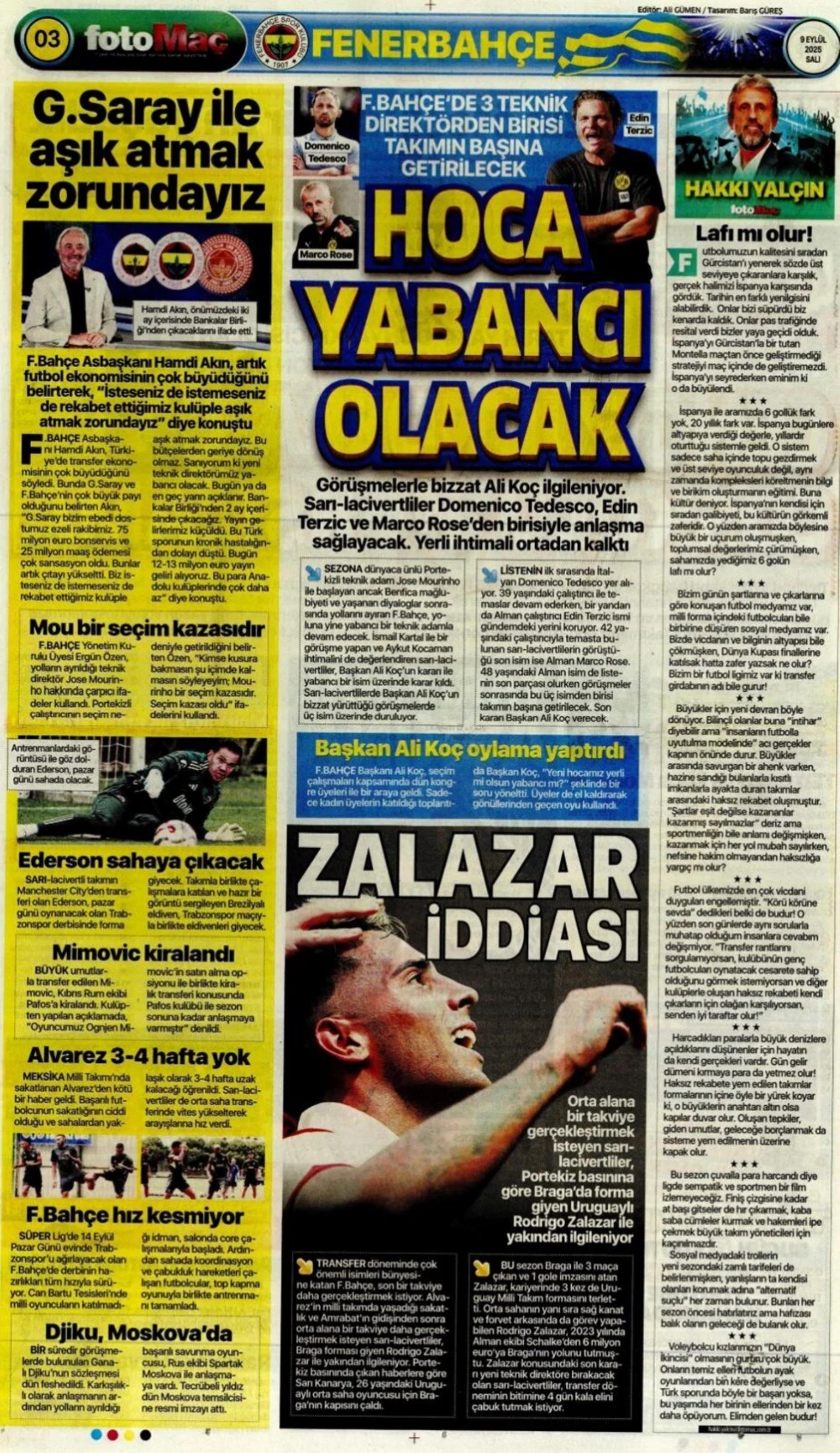 Sporda günün manşetleri... Fenerbahçe'de teknik direktör düğümü çözülüyor