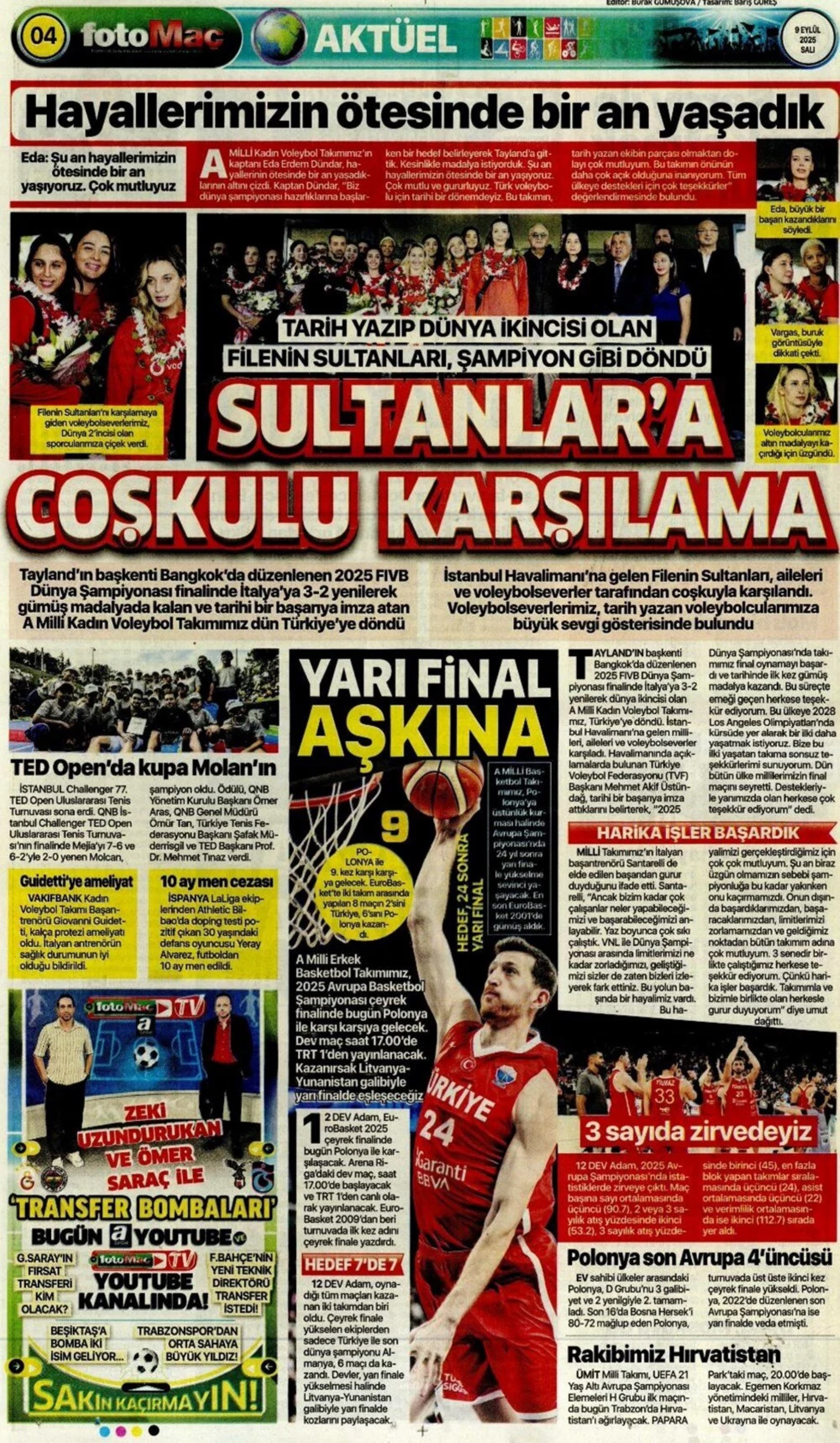 Sporda günün manşetleri... Fenerbahçe'de teknik direktör düğümü çözülüyor
