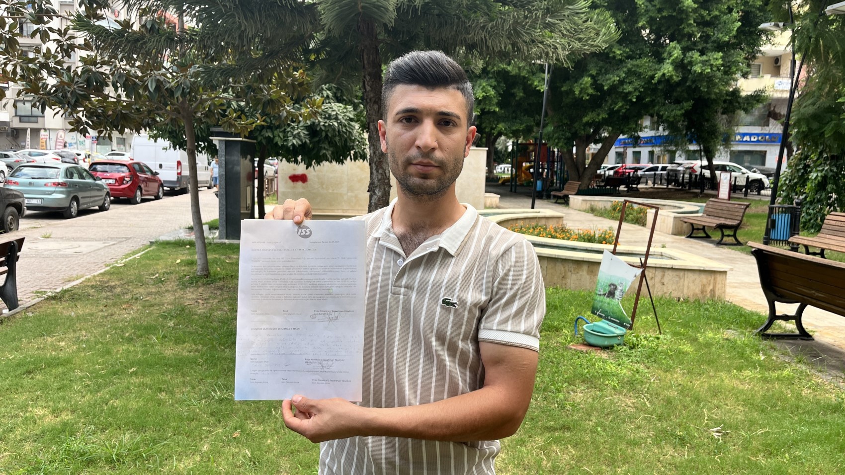 Eşine sürpriz yapan koca işten çıkarıldı