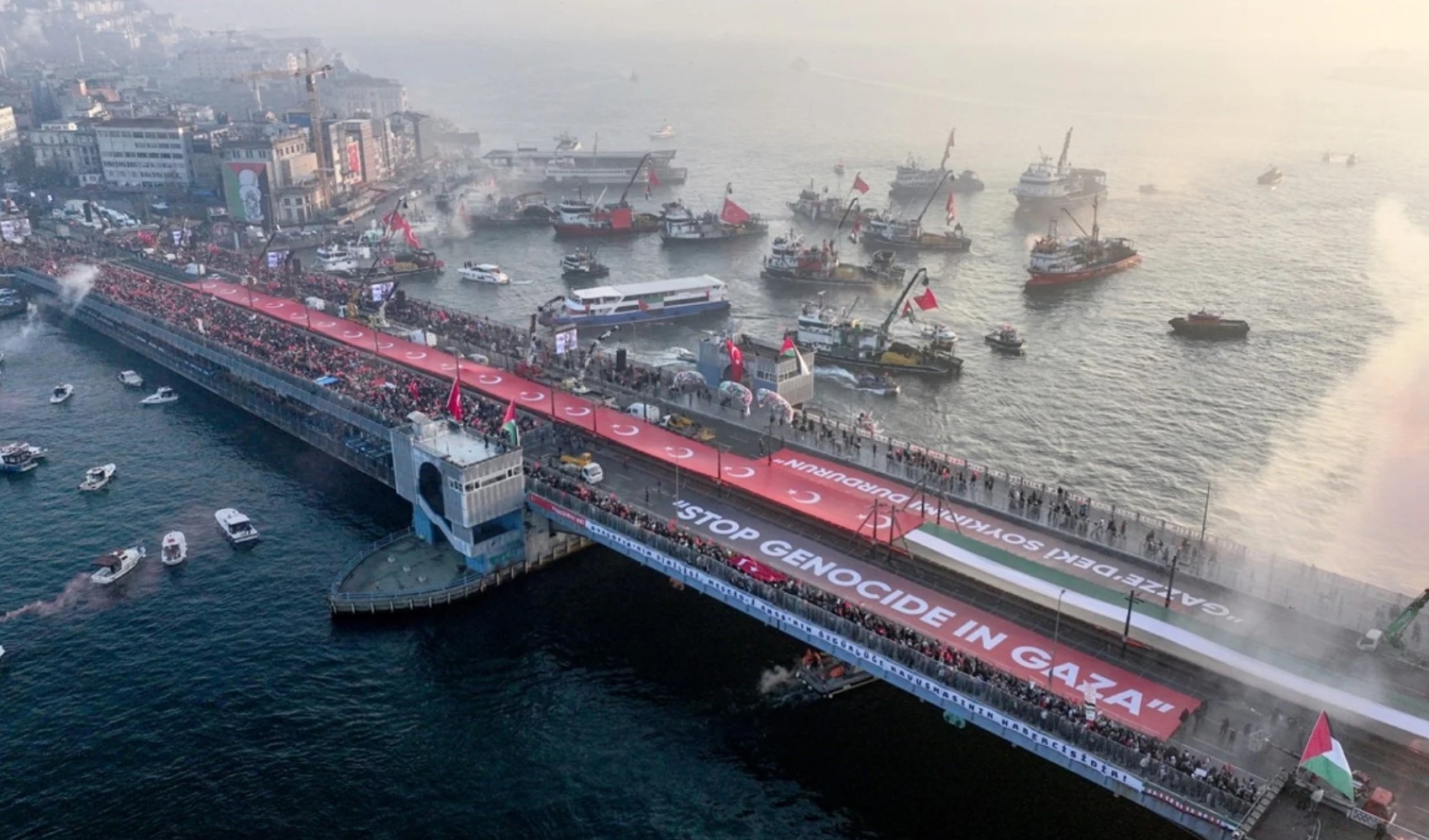 İstanbul’da Filistin için yürüyüş başladı