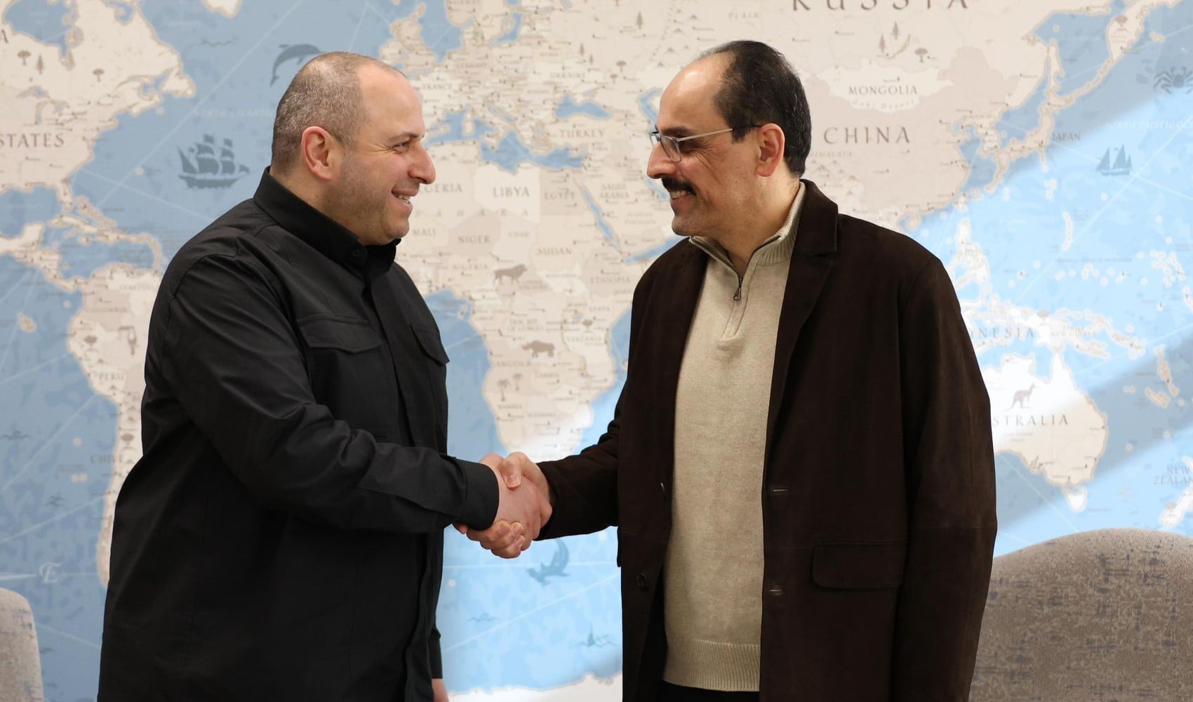 MİT Başkanı Kalın, Ukrayna Ulusal Güvenlik ve Savunma Konseyi Sekreteri Umerov'la buluştu