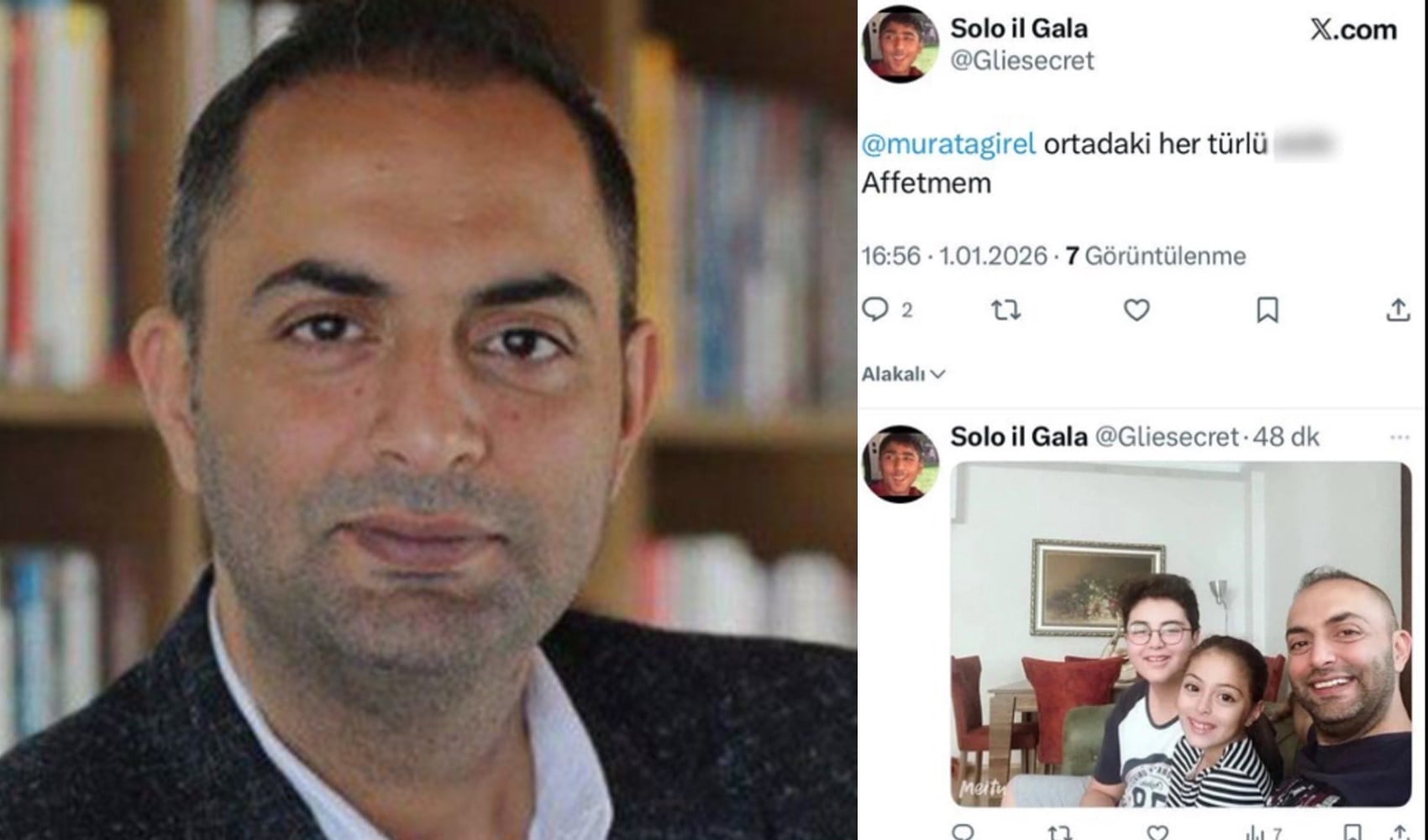 Murat Ağırel çocukları üzerinden yapılan aşağılık tehditlere isyan etti