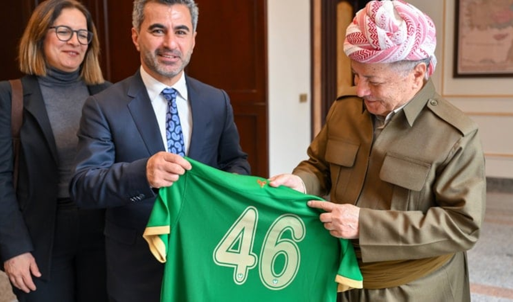 Amedspor, Barzani'yi ziyaret etti