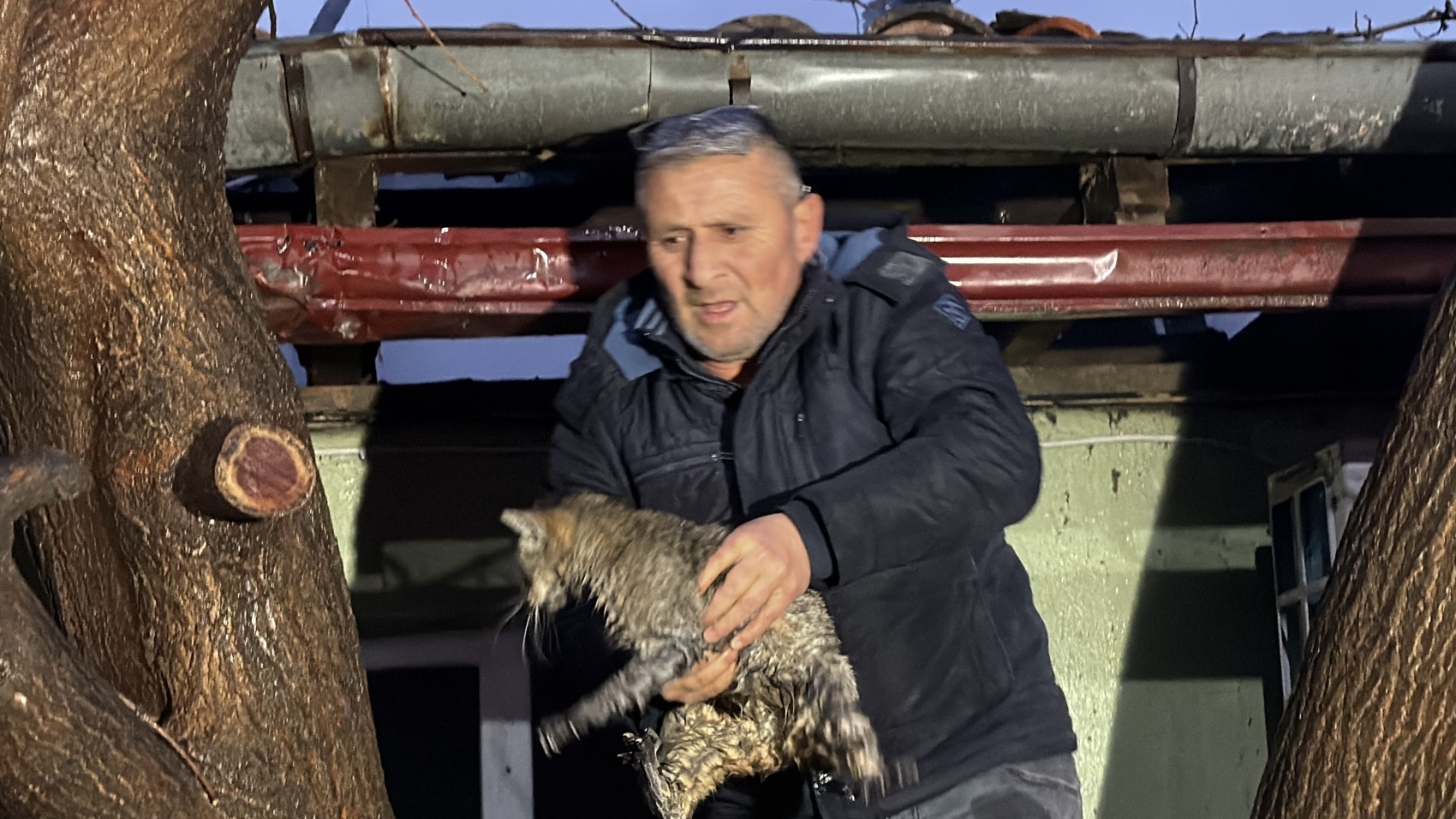 Kediler üşümesin diye yaktılar, iki ev küle döndü