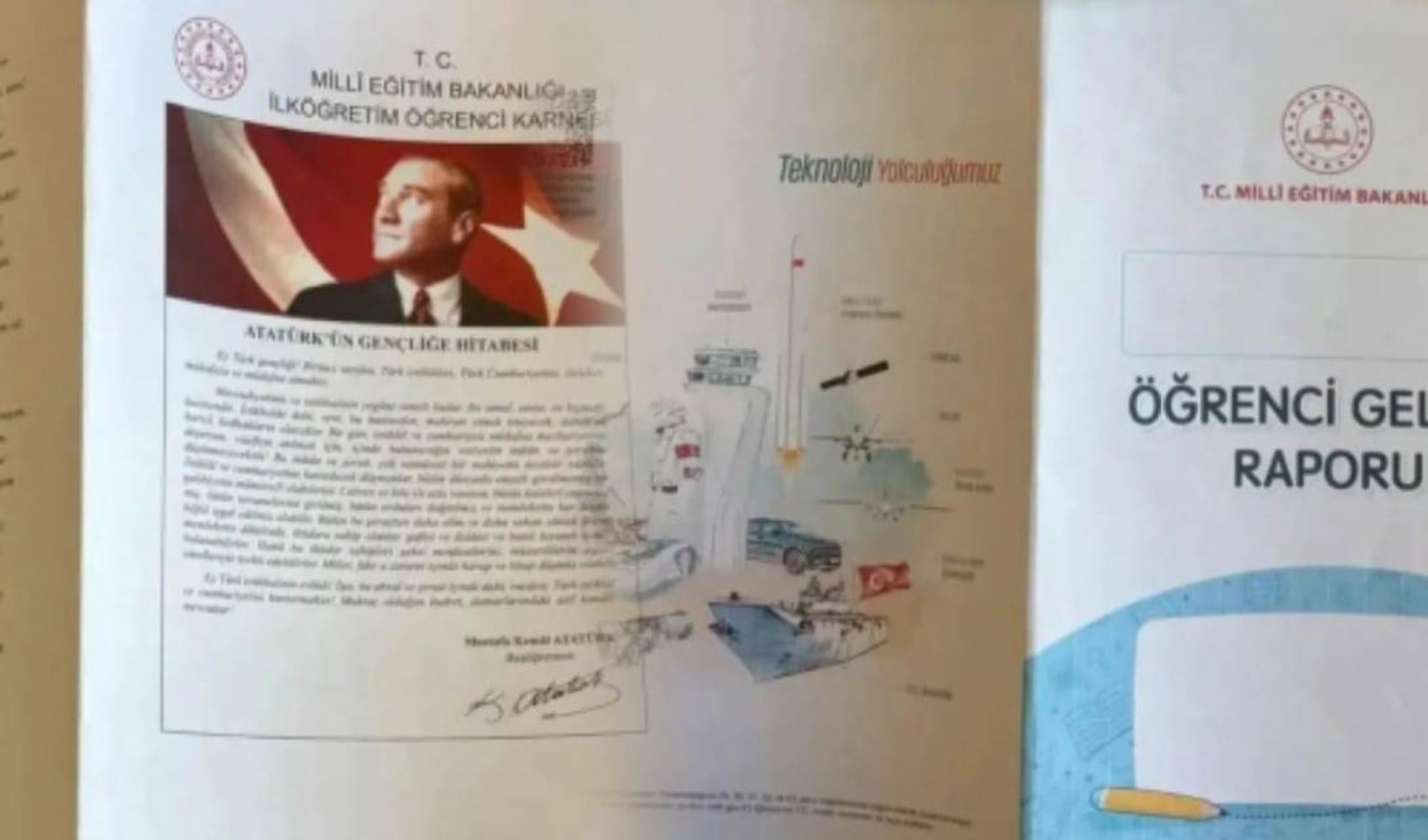 Atatürksüz karneye büyük tepki!