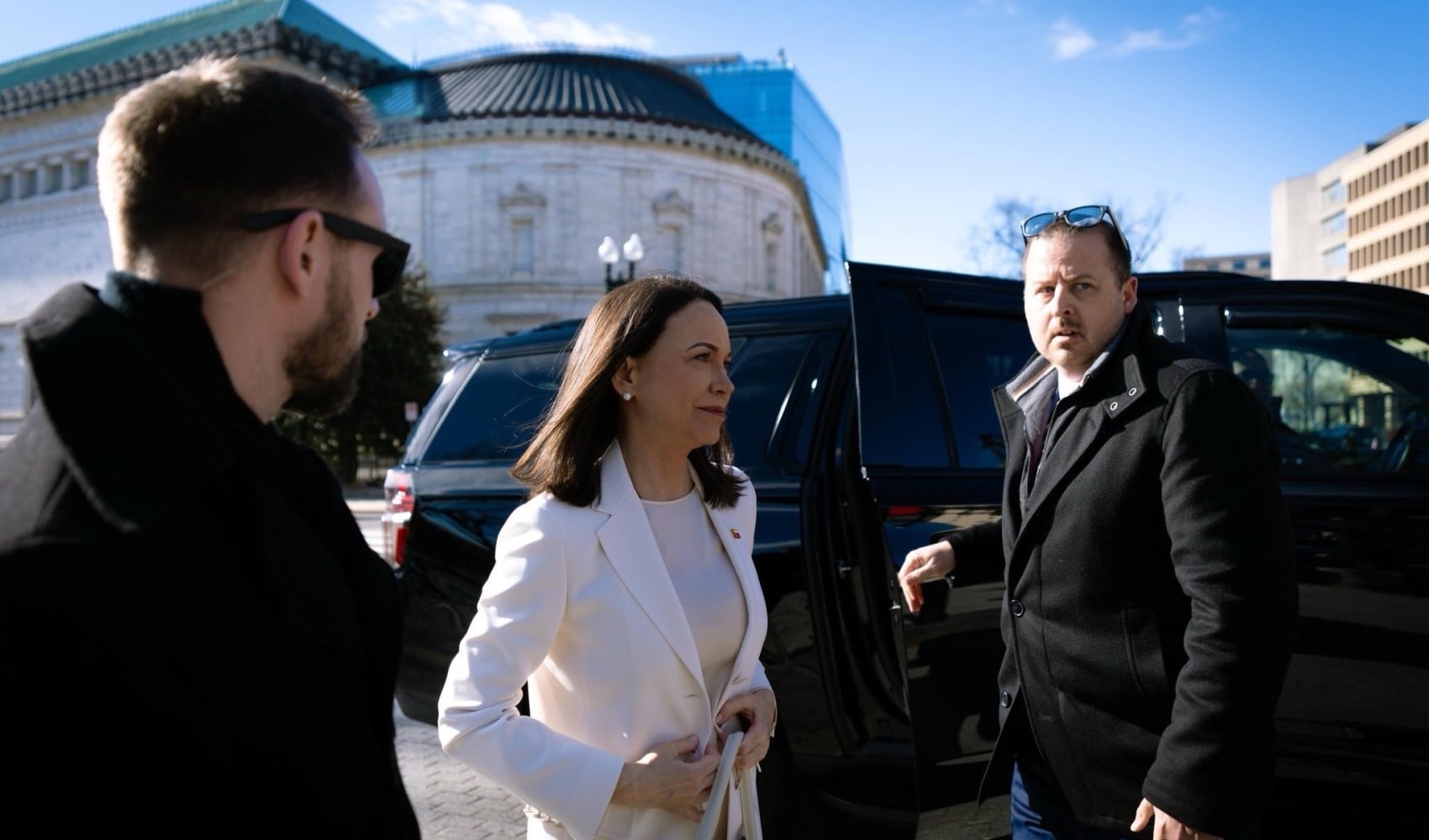 Trump, Venezuela muhalefet lideri Machado ile Beyaz Saray'da bir araya geldi