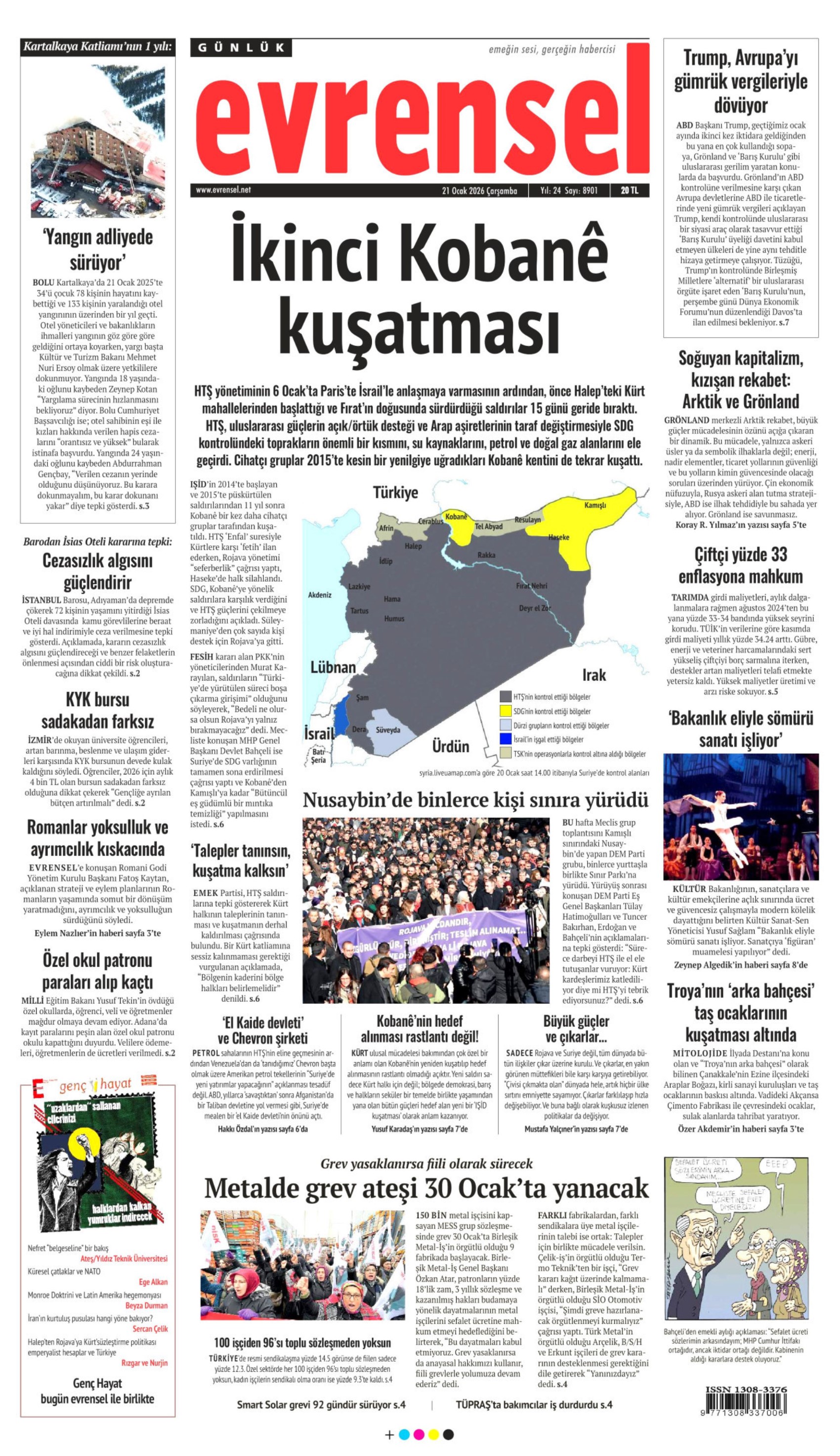 21 Ocak 2026 gazete manşetleri: Gazeteler, Türk Bayrağı'na hain saldırıyı nasıl gördü?