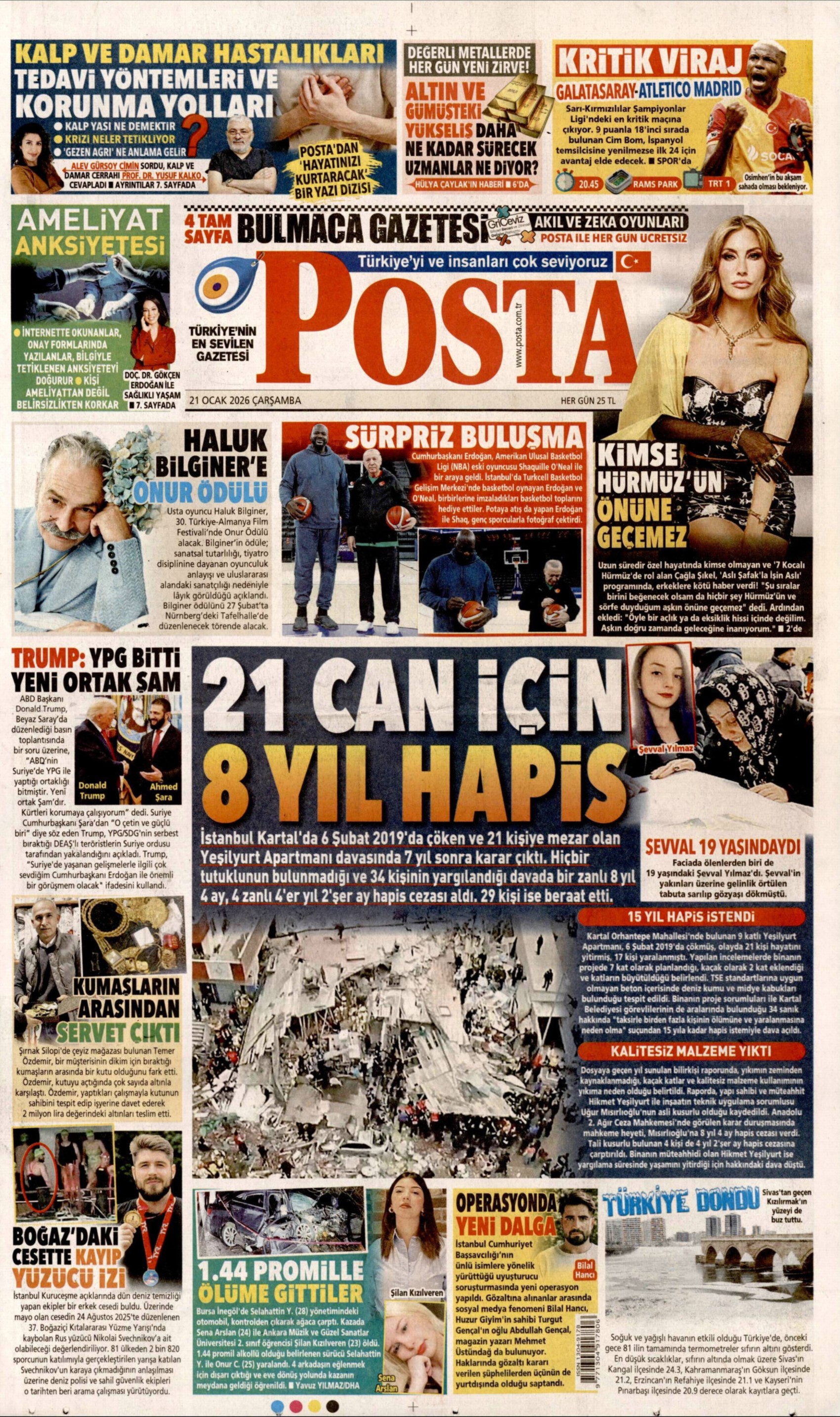 21 Ocak 2026 gazete manşetleri: Gazeteler, Türk Bayrağı'na hain saldırıyı nasıl gördü?