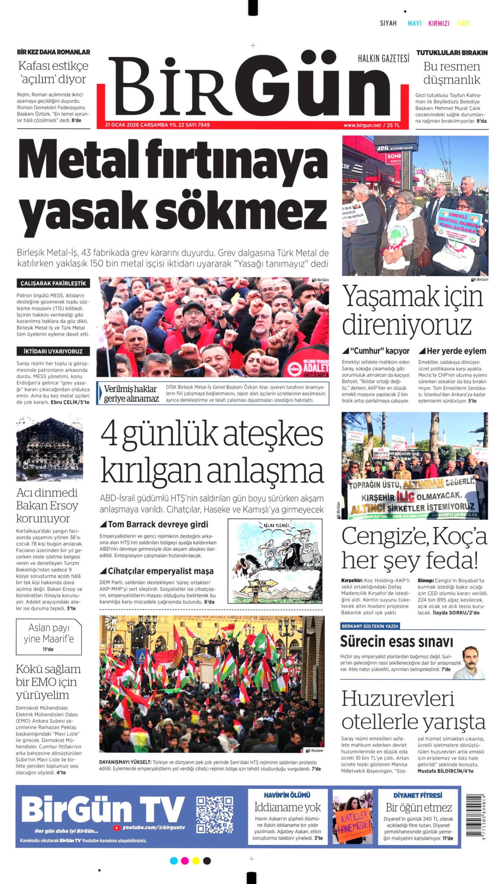 21 Ocak 2026 gazete manşetleri: Gazeteler, Türk Bayrağı'na hain saldırıyı nasıl gördü?