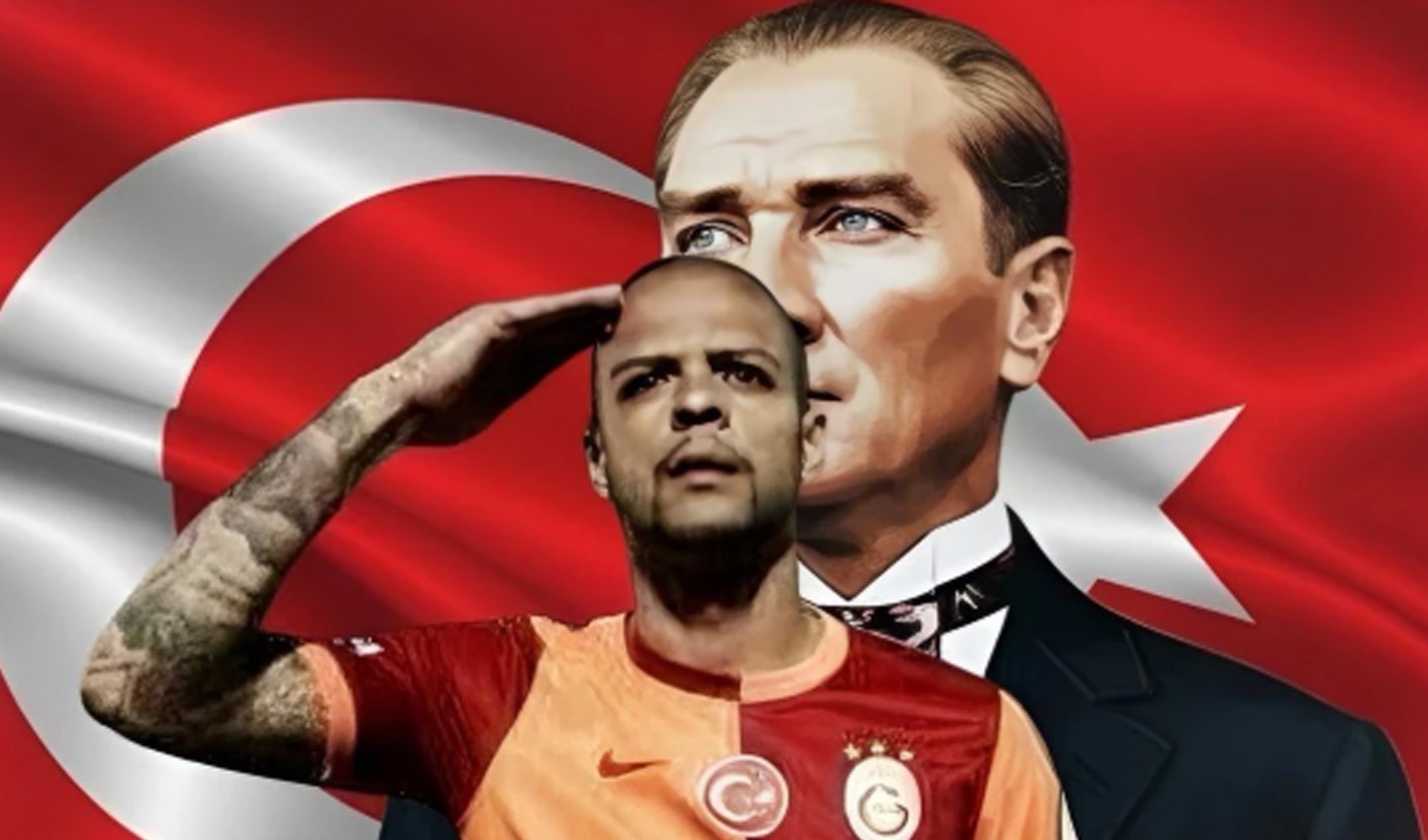 Felipe Melo'dan Türk bayrağı paylaşımı