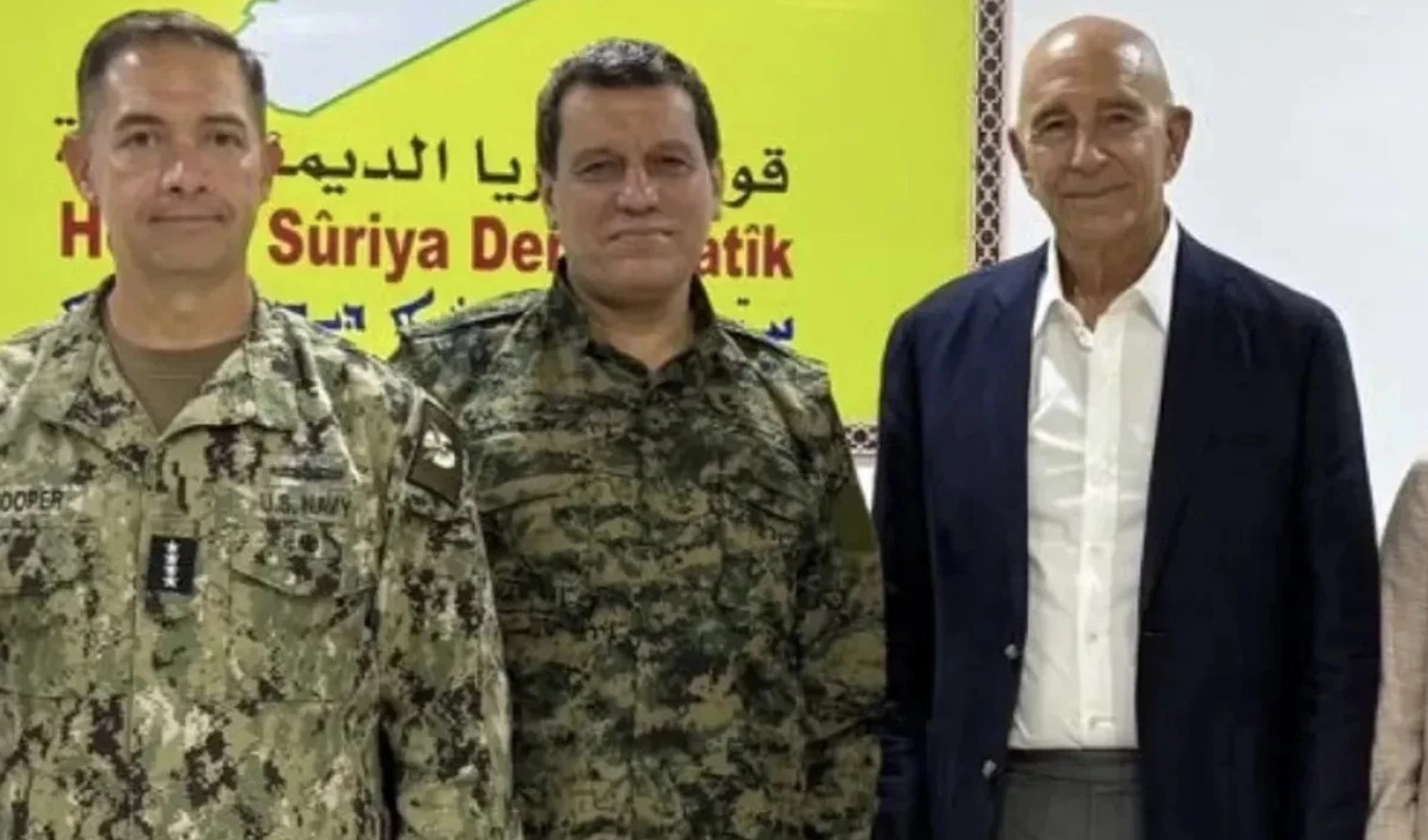 Tom Barrack, Mazlum Abdi ile görüştü