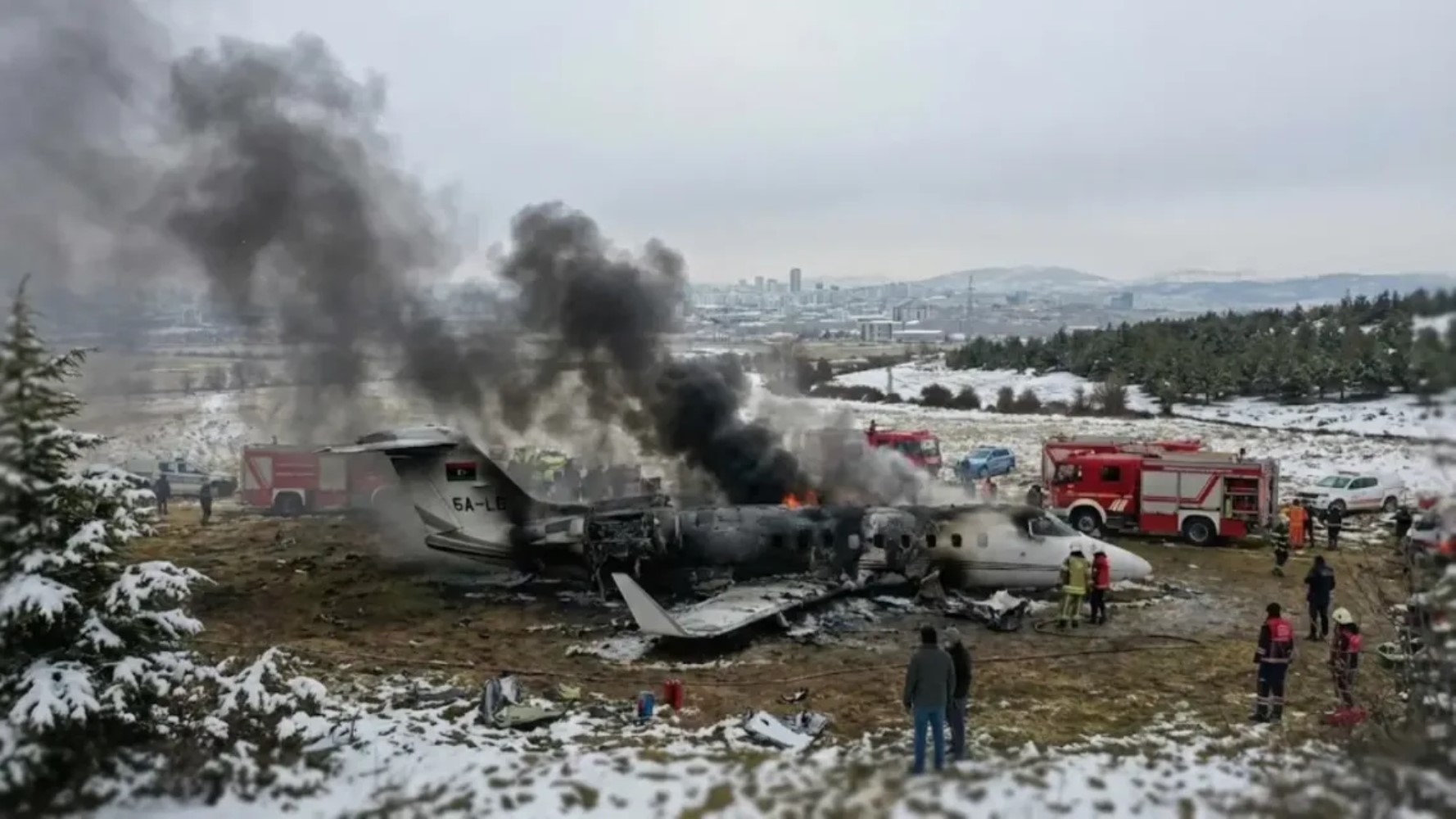 Ankara'da düşen Libya uçağı kazasında dikkat çeken ön rapor: Motorlar çalışıyordu