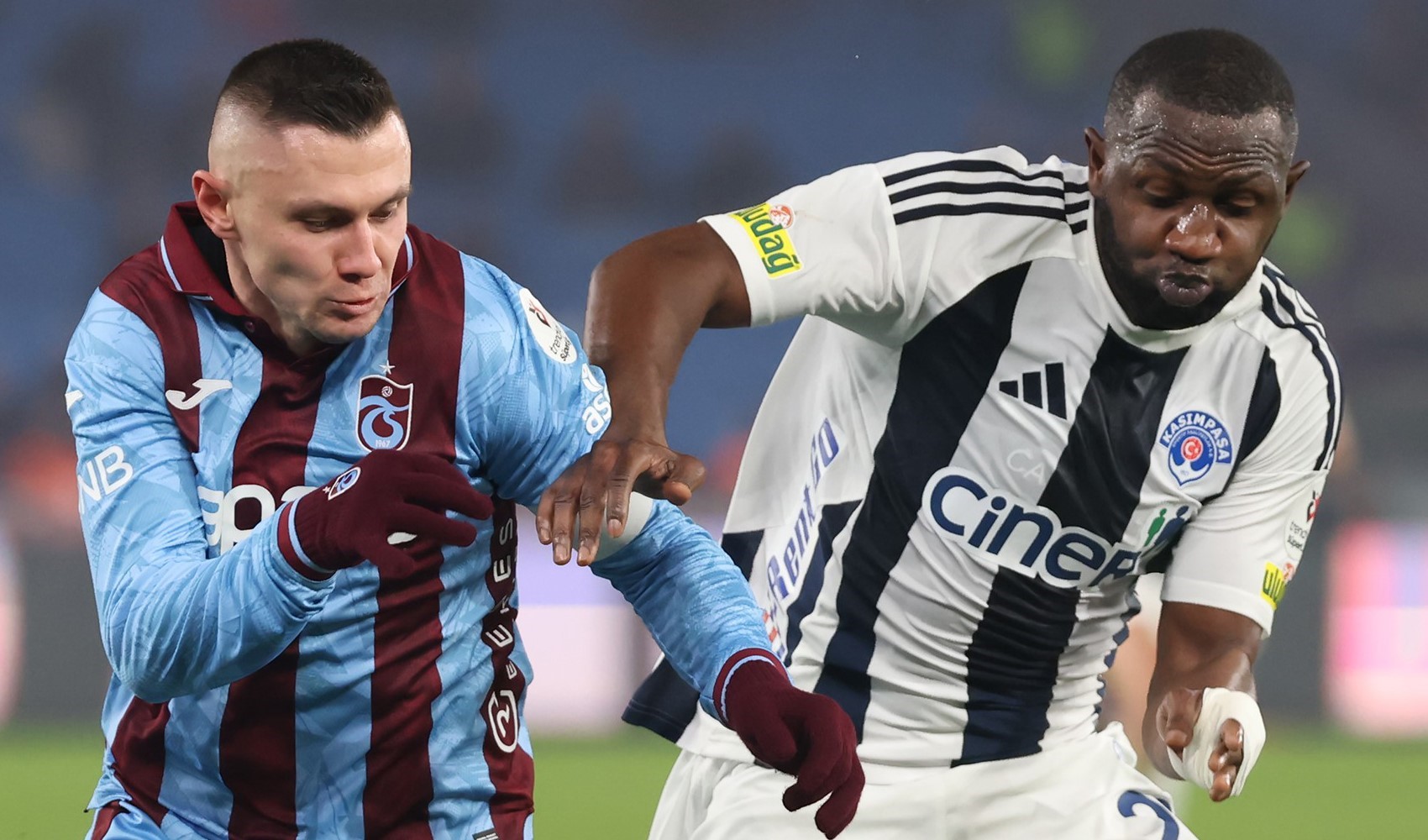 Trabzonspor galibiyete 2 golle ulaştı