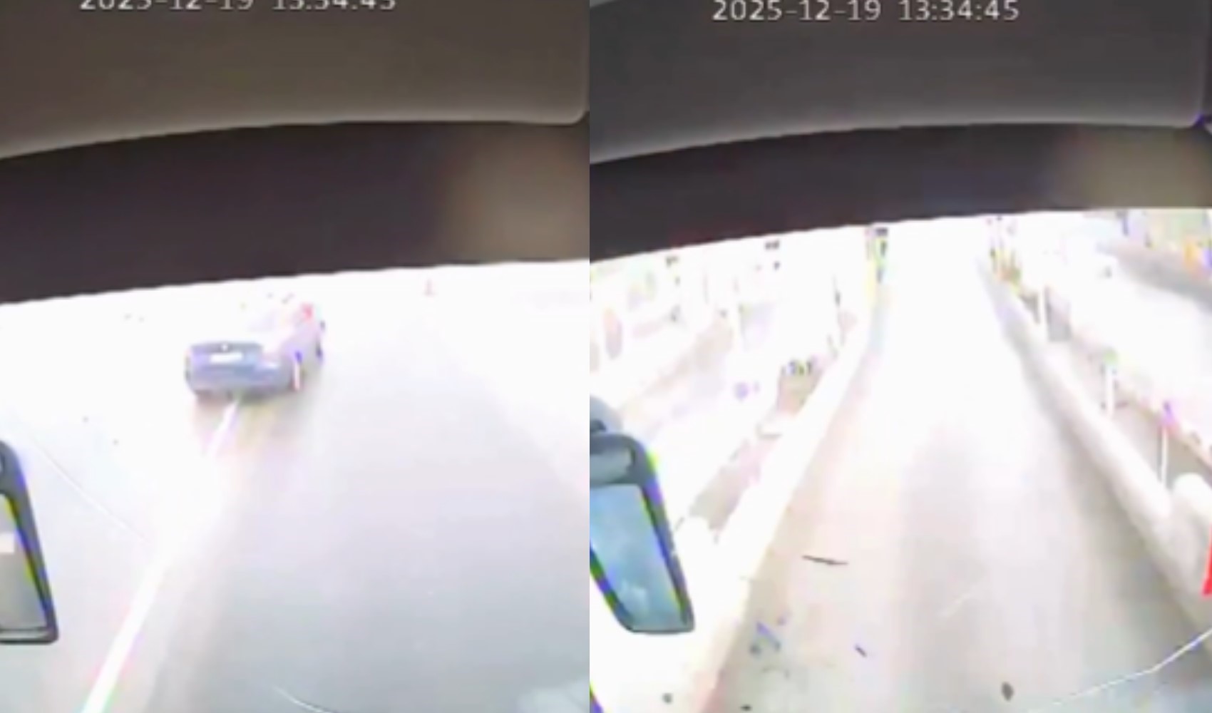 Otomobile çarpan otobüsün yeni görüntüleri ortaya çıktı