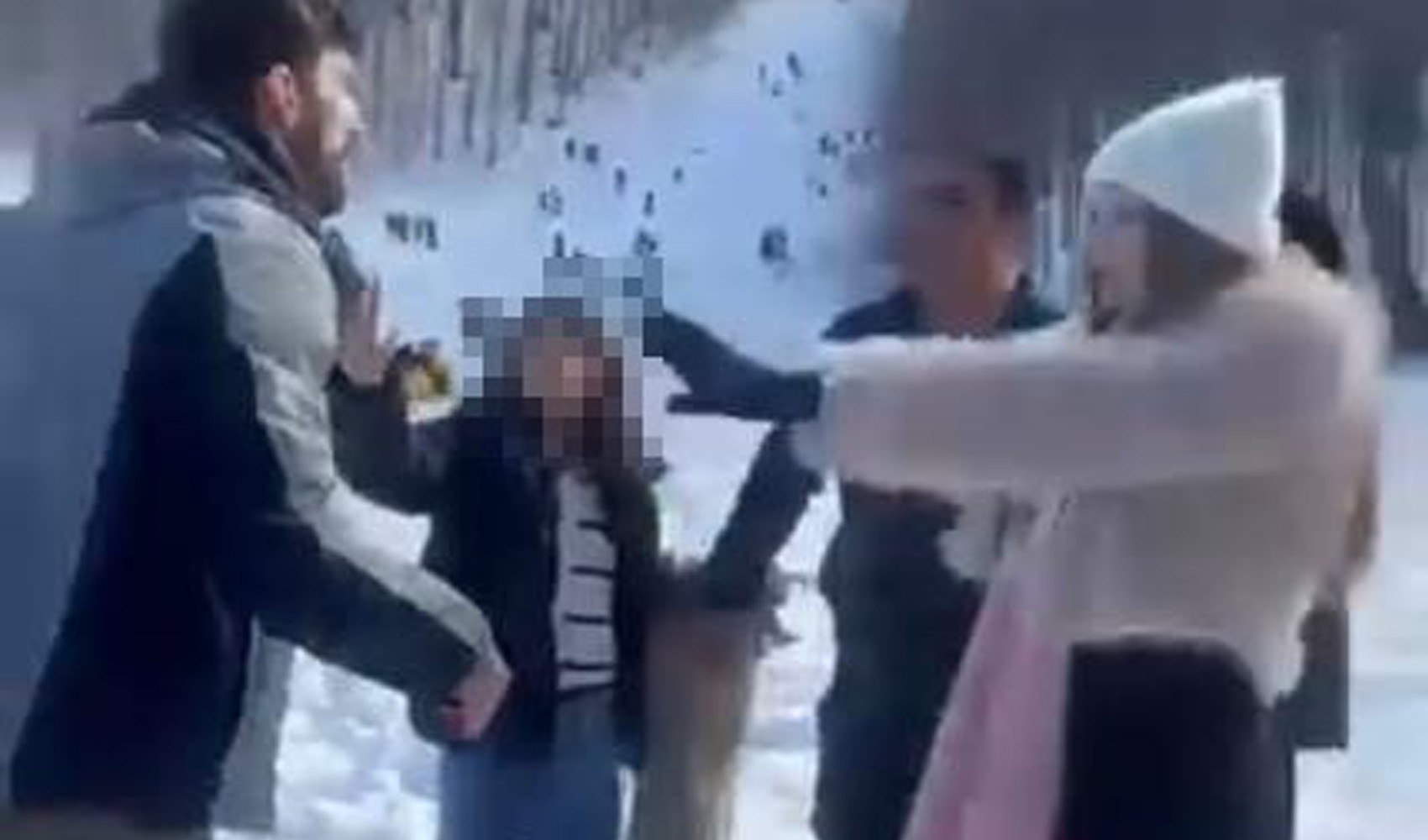 Baba, çocuklarının yanında darp edildi