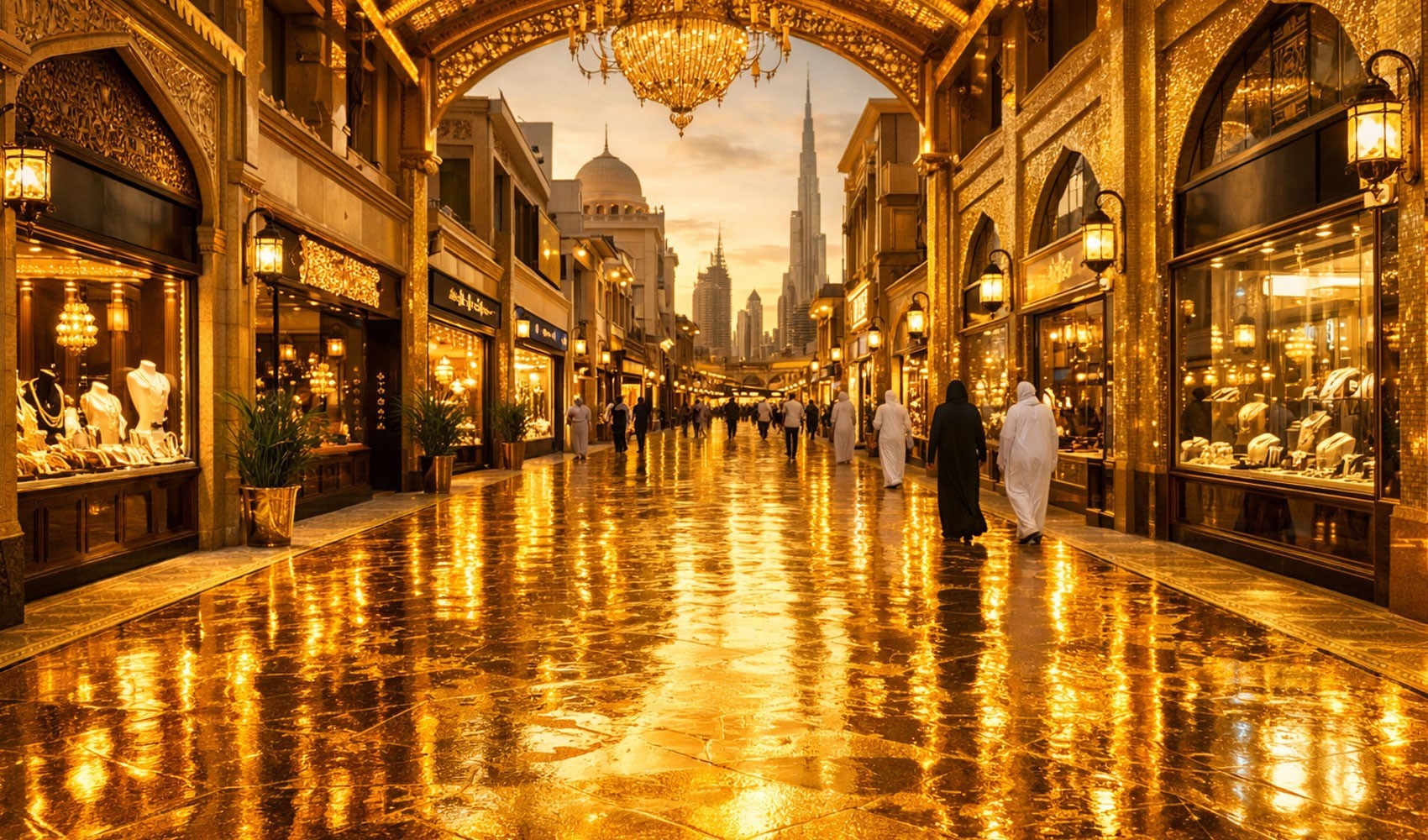 Dubai, altın kaplamalı 'Gold Street' projesini duyurdu