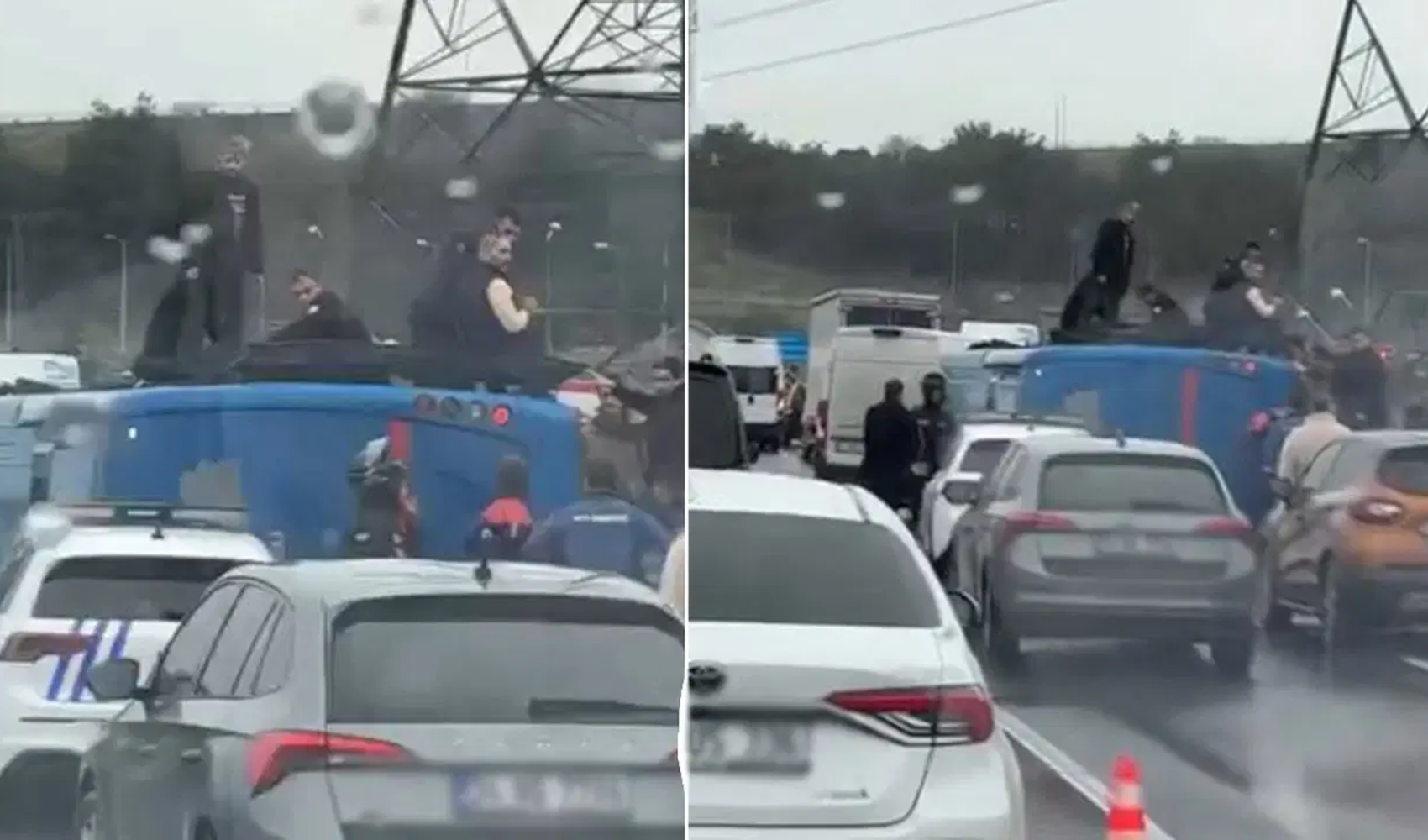 Eyüpsultan’da cezaevi aracı devrildi: 10 kişi yaralandı