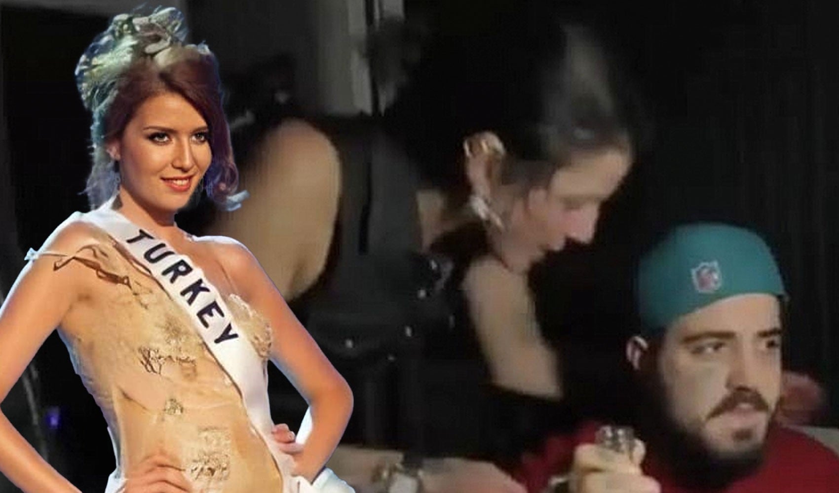 Eski Türkiye güzeli ile ünlü yayıncı arasında arbede! Ortalık bir anda karıştı...