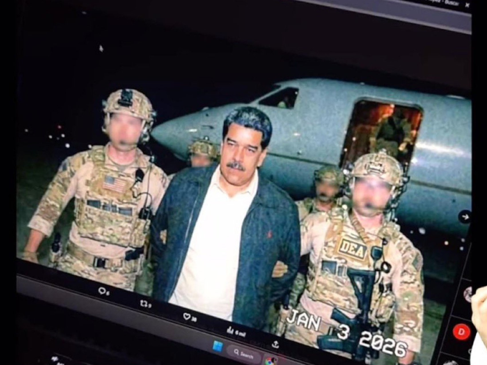 ABD tarafından kaçırılan Maduro'nun yeni fotoğrafları paylaşıldı! Hangi cezaevine götürülecek?